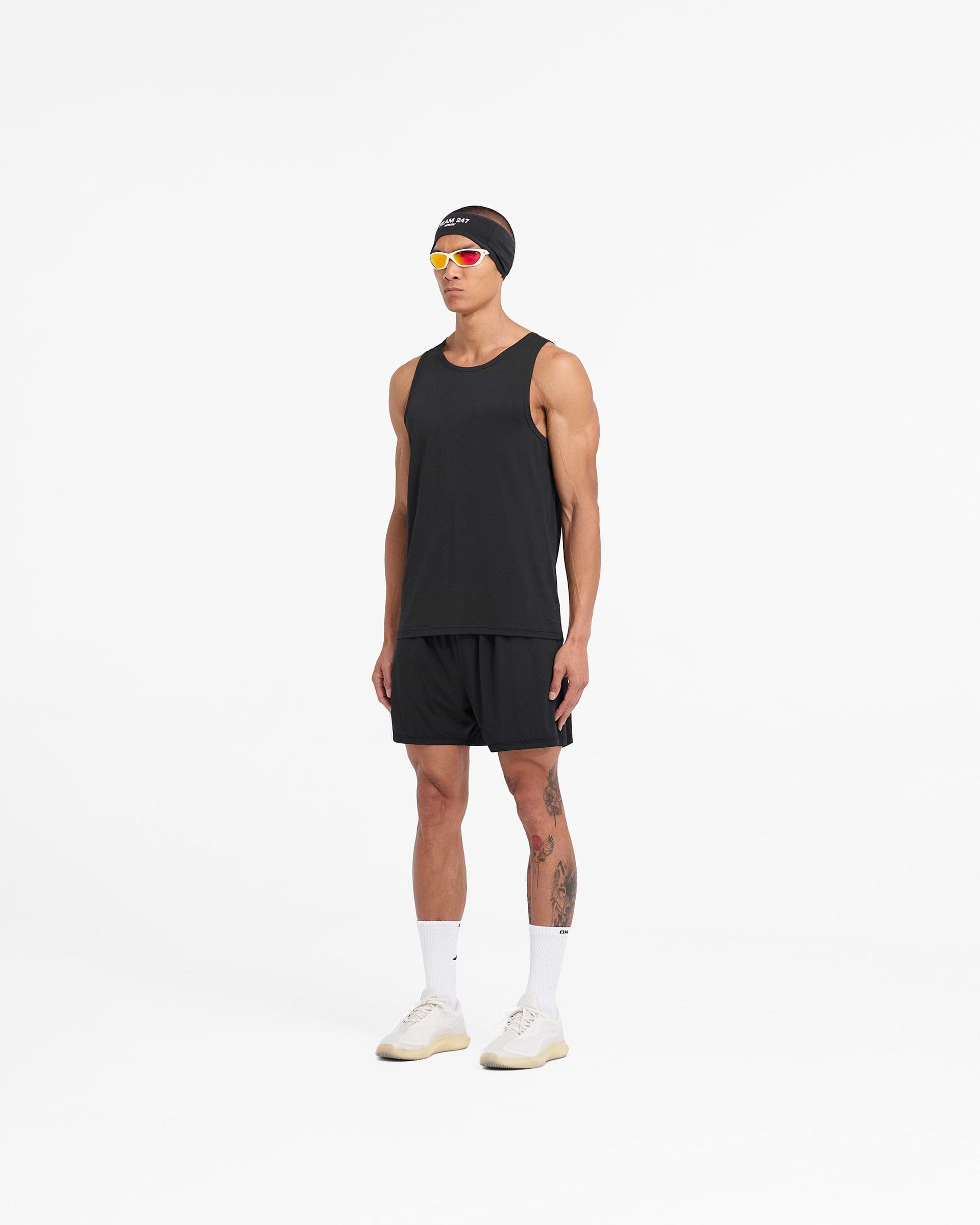 Tシャツ・カットソー [MATINKIM]two tone mesh knit vest for men in black MUSINSA | MATIN KIM TWO TONE MESH KNIT VEST FOR MEN IN BLACK