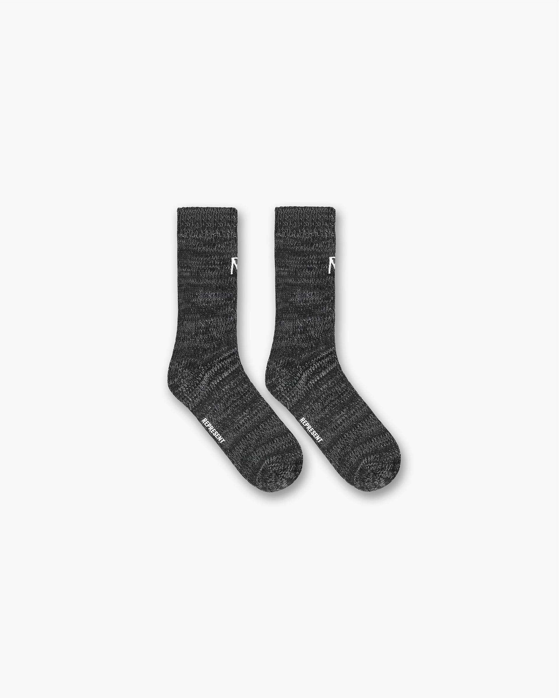 Winter Sock - Black Marl