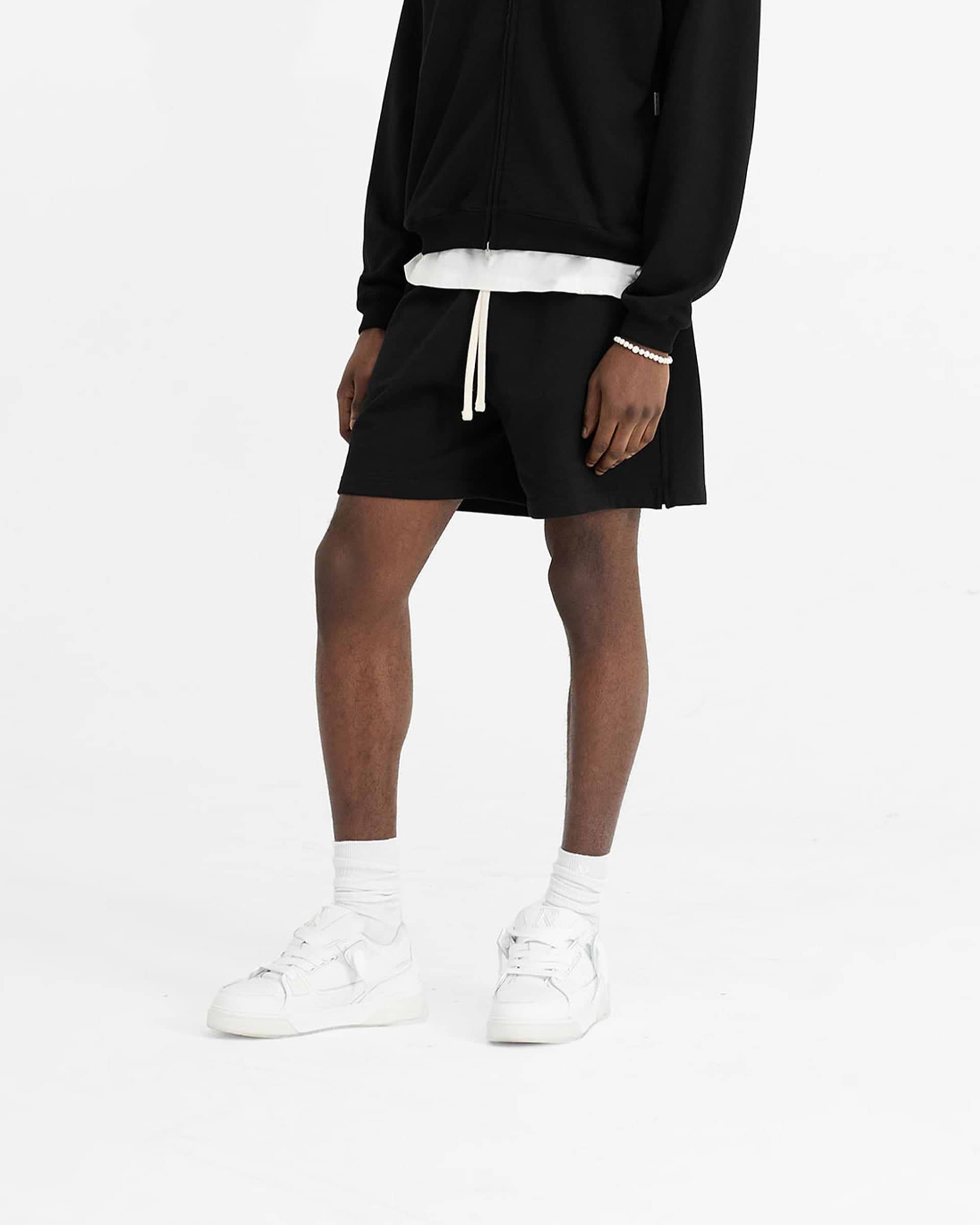 Black Initial Sweatshorts 480gsm | Mens Shorts | REPRESENT