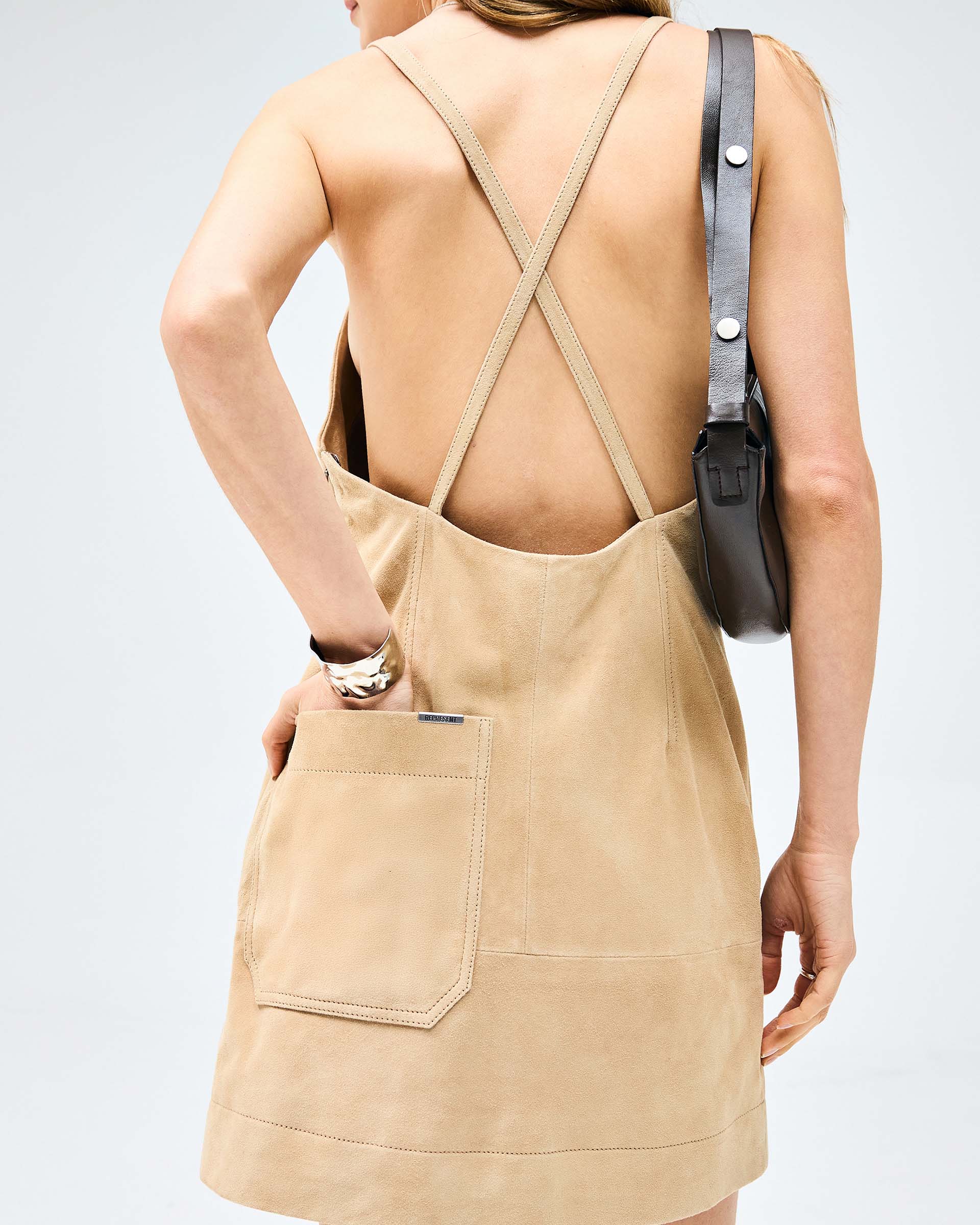 Fuel Mini Dress - Warm Taupe