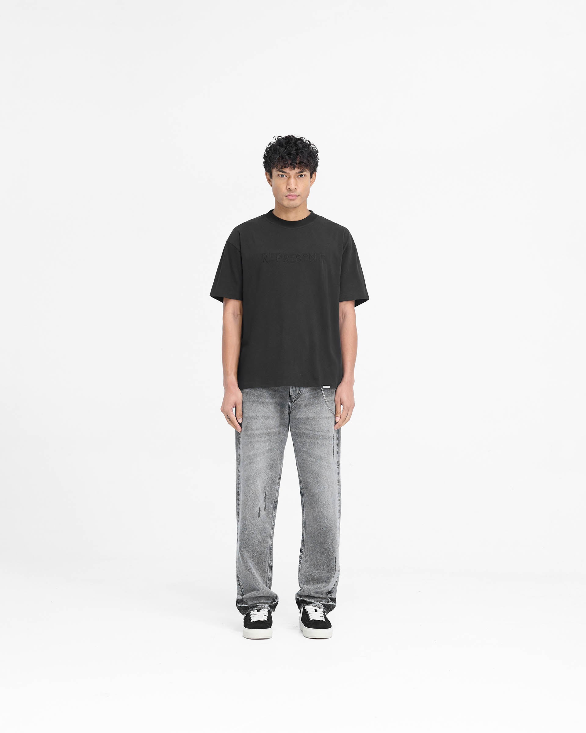 Serif Logo T-Shirt - Jet Black