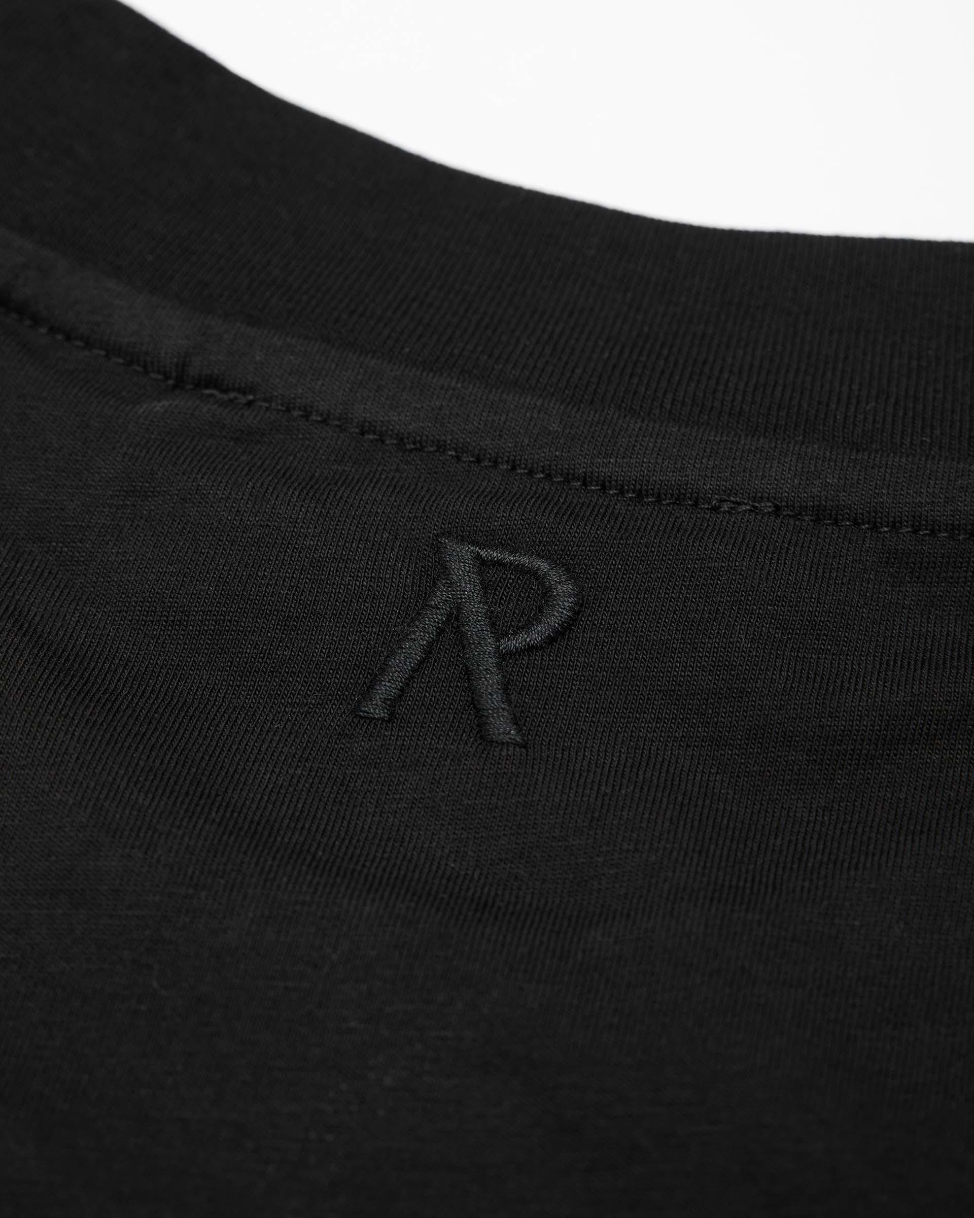 2 x Initial Boxy T-Shirt - Black & Ice Grey Marl