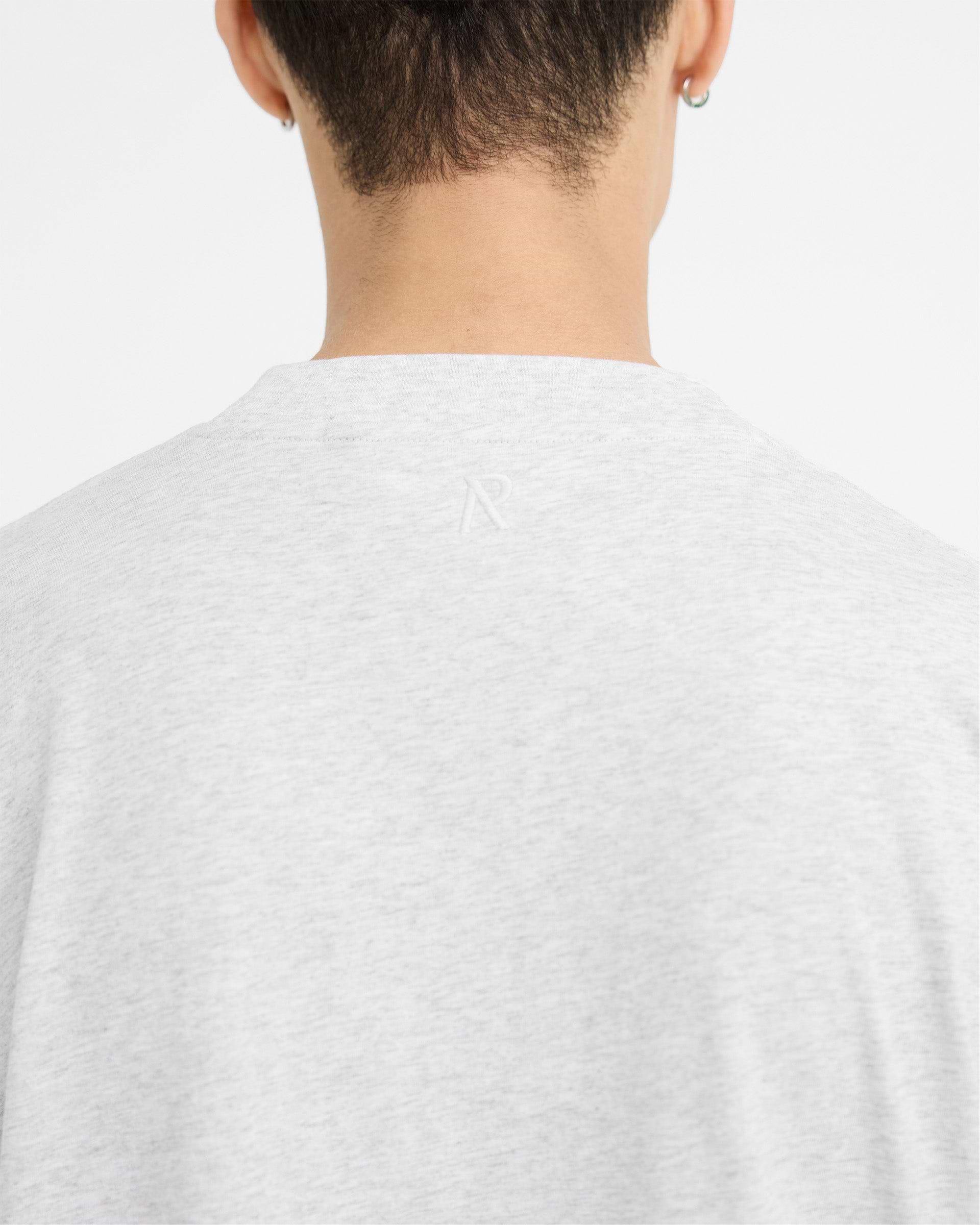 2 x Initial Boxy T-Shirt - Ice Grey Marl