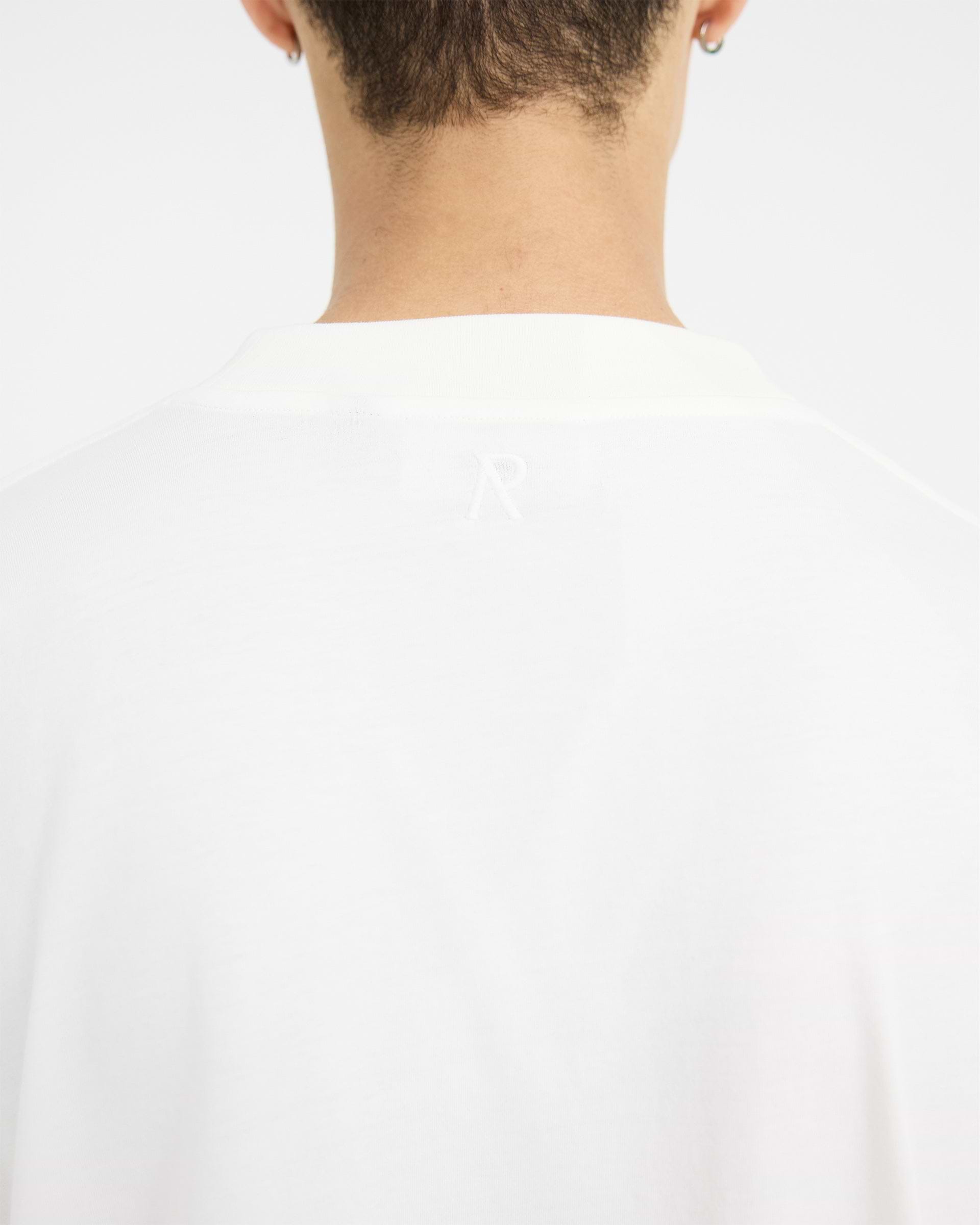 2 x Initial Boxy T-Shirt - Flat White