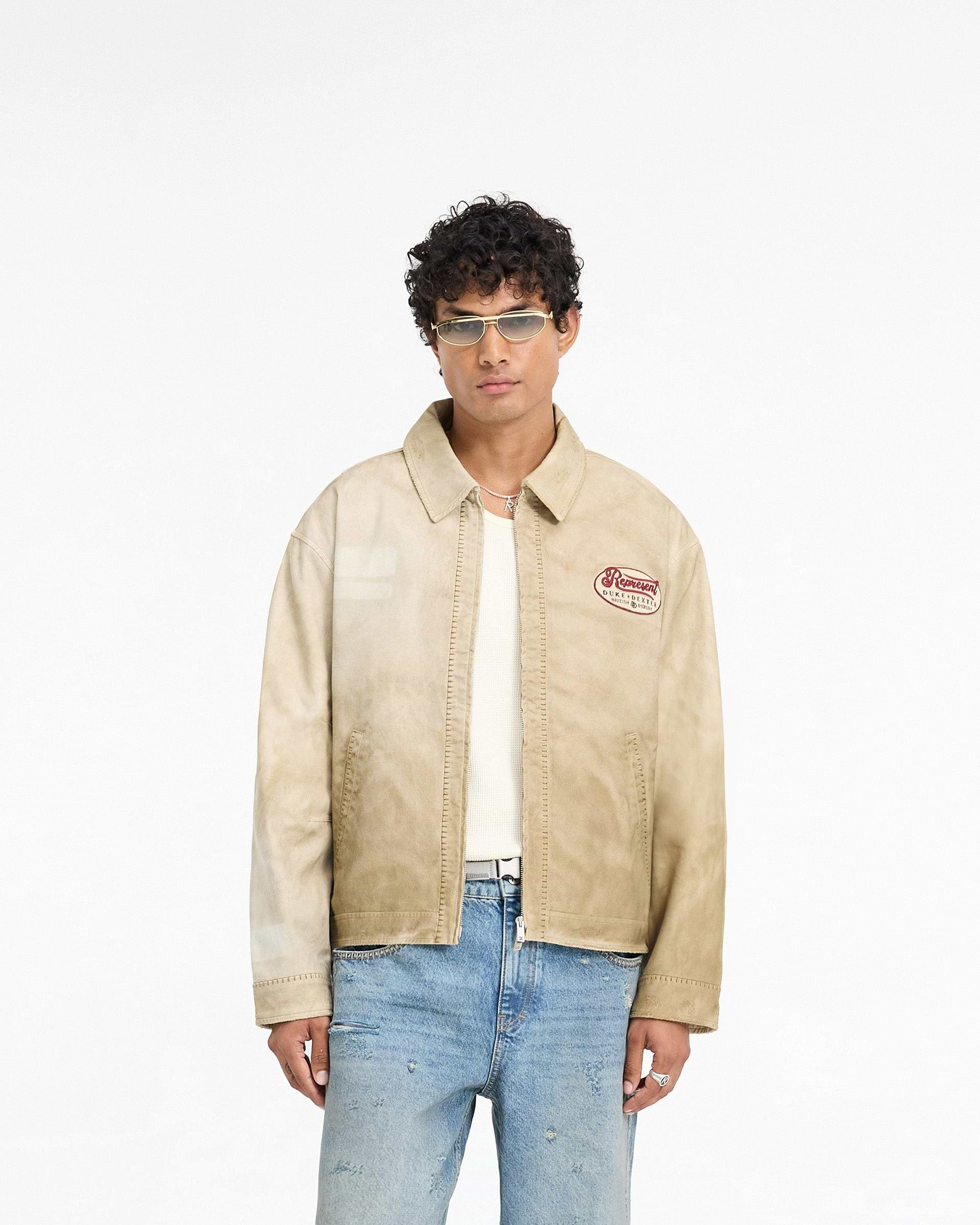 Represent X Duke + Dexter Multi Patch Carpenter Jacket - Sand