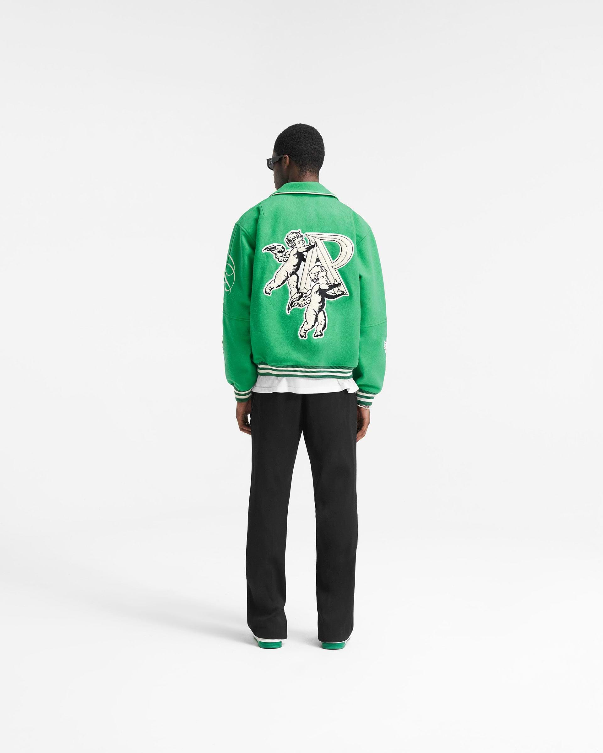 Cherub Wool Varsity Jacket - Island Green