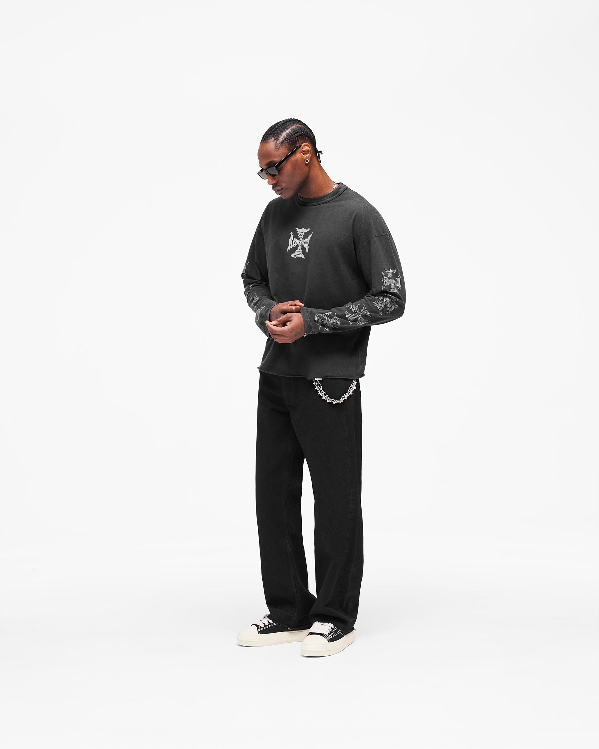 MH Long Sleeve T-Shirt - Faded Black