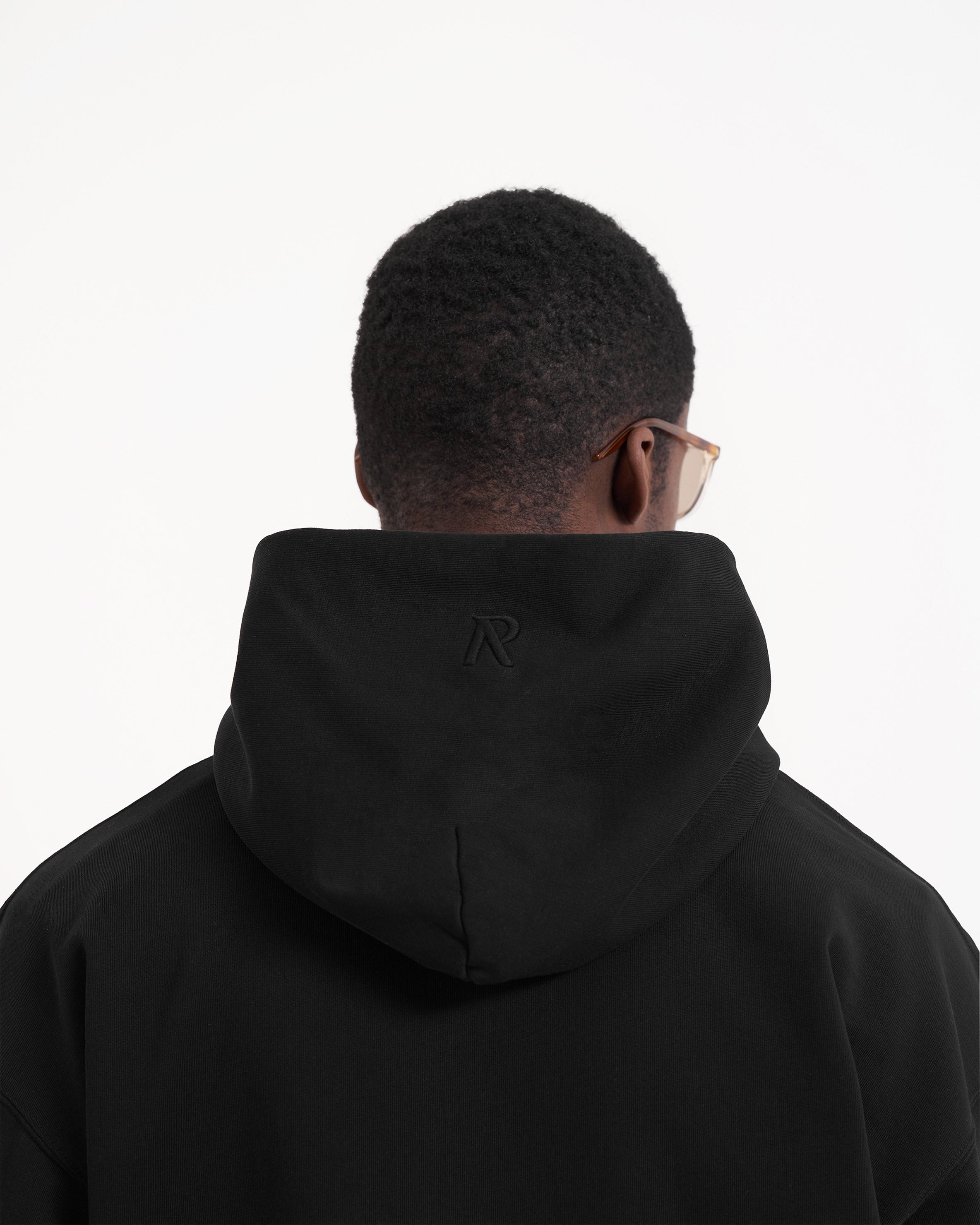 Initial Hoodie | Jet Black Hoodies Initial | Represent Clo