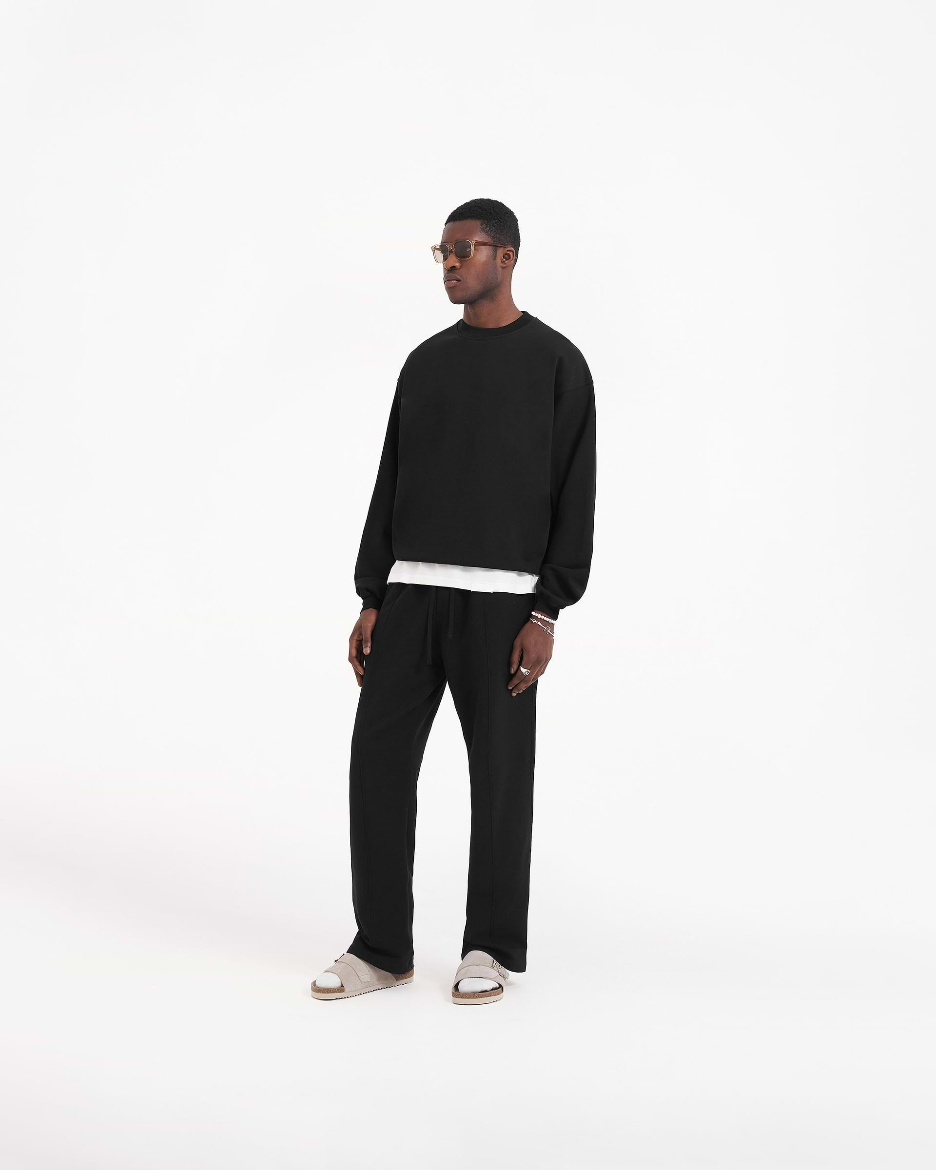 Initial Sweater - Jet Black