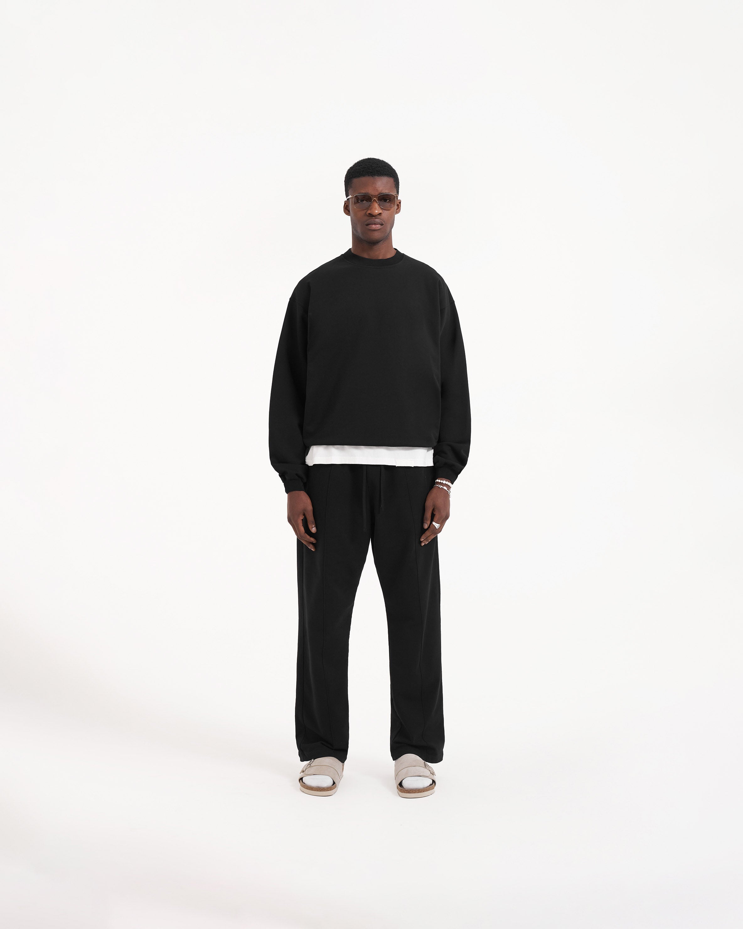 Initial Sweater - Jet Black