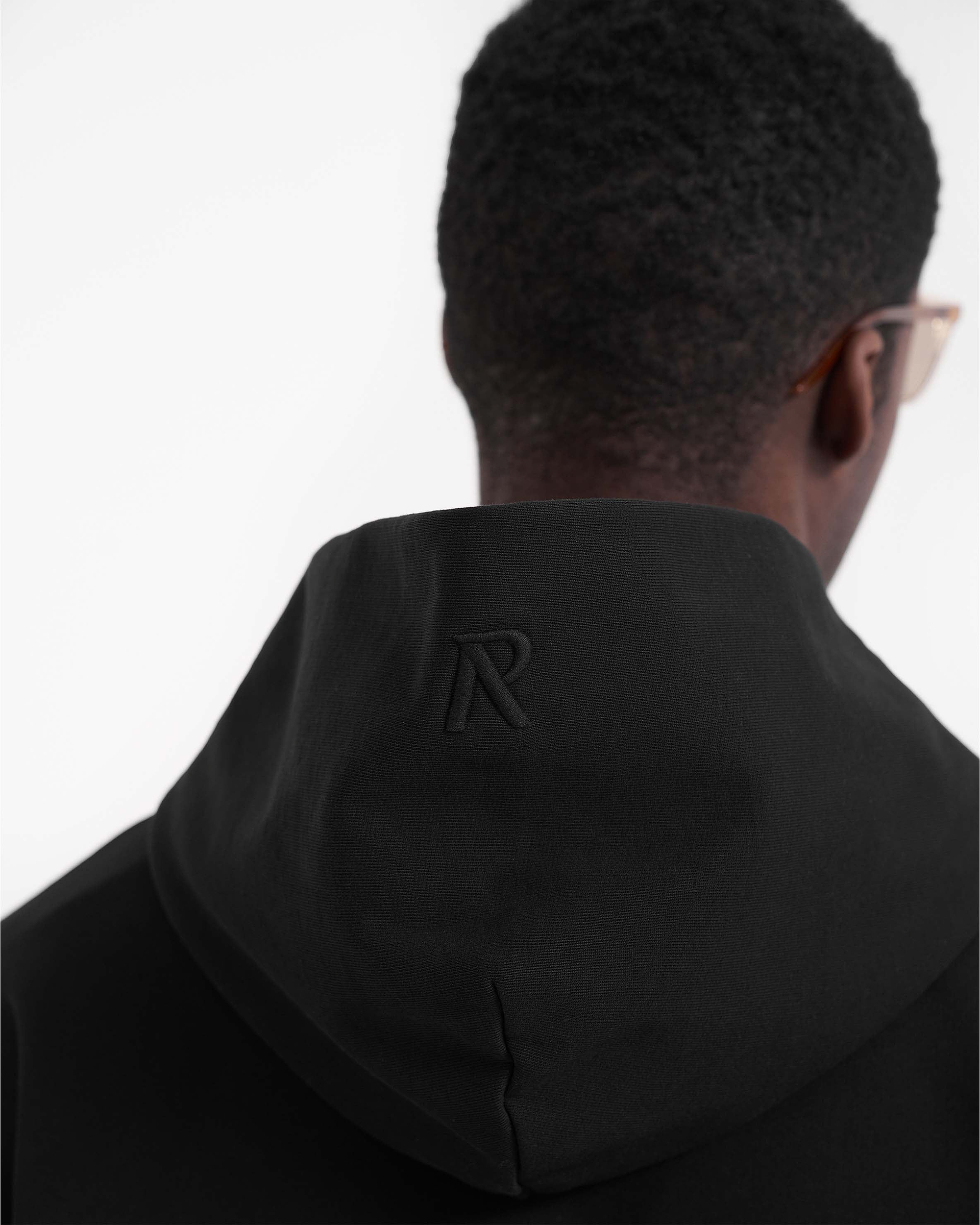 Initial Zip Hoodie | Jet Black Hoodies Initial | Represent Clo