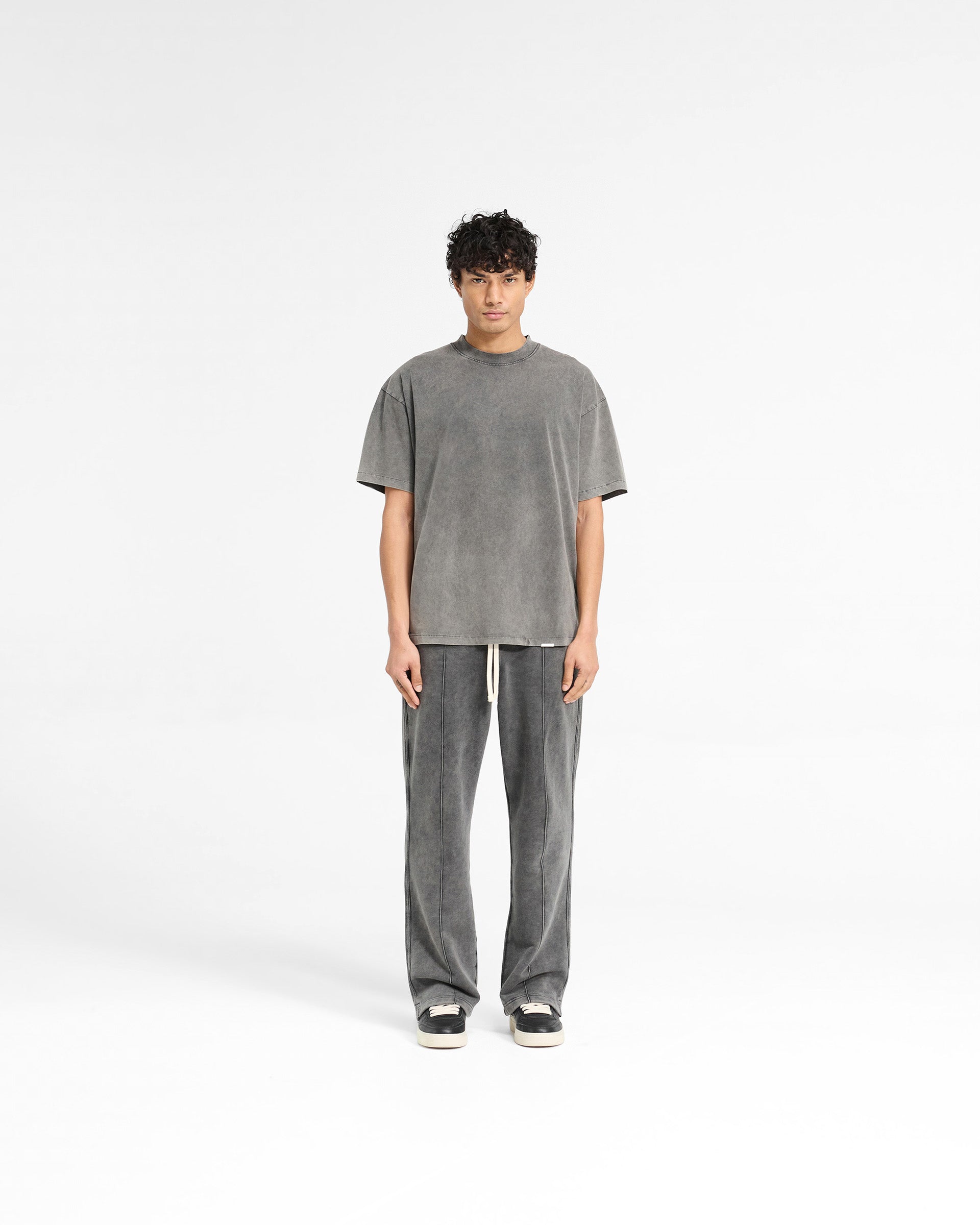 Initial Oversized T-Shirt - Vintage Grey