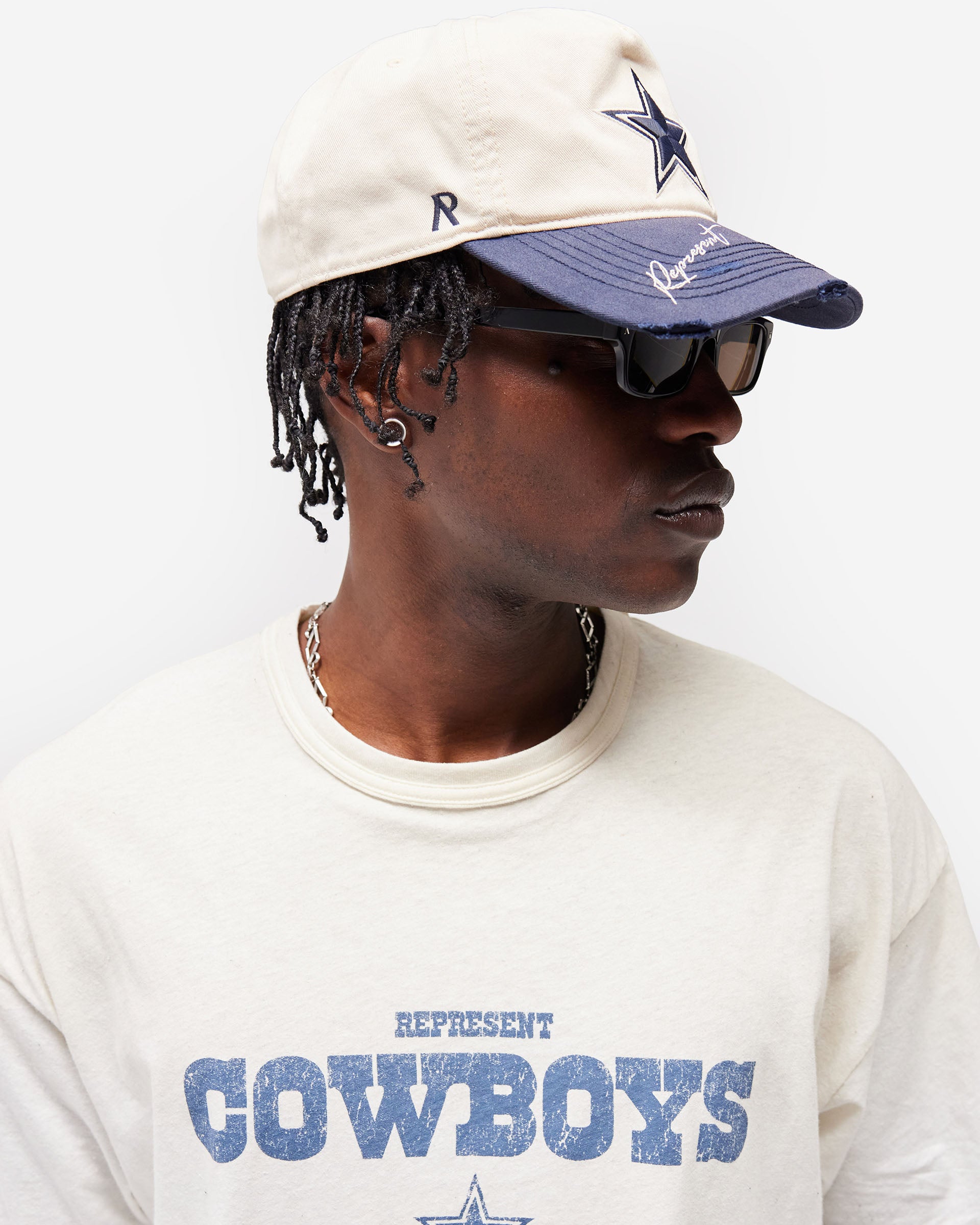 Dallas Cowboys x 47 Hat Antique White | Represent x NFL