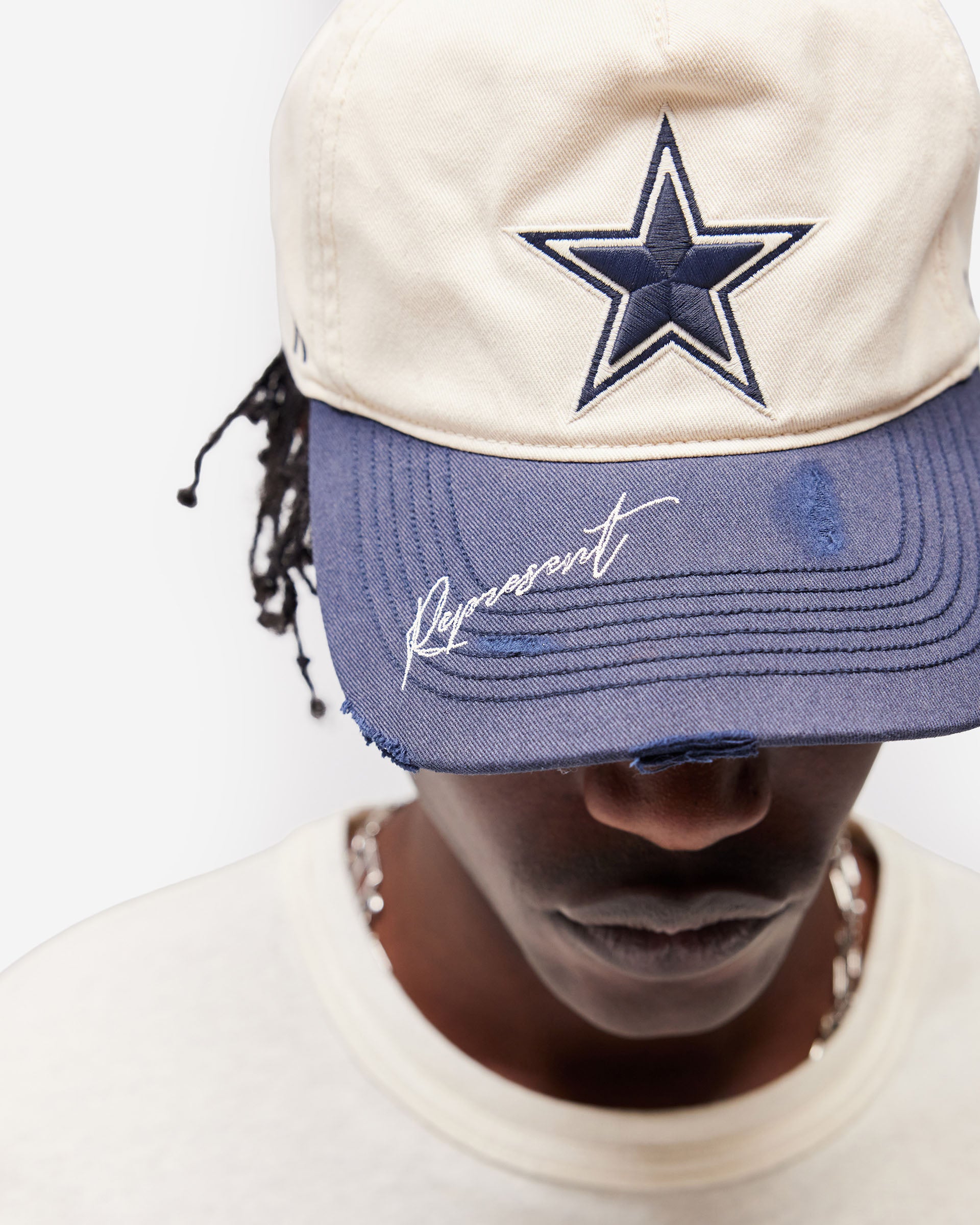 Dallas Cowboys x 47 Hat Antique White | Represent x NFL