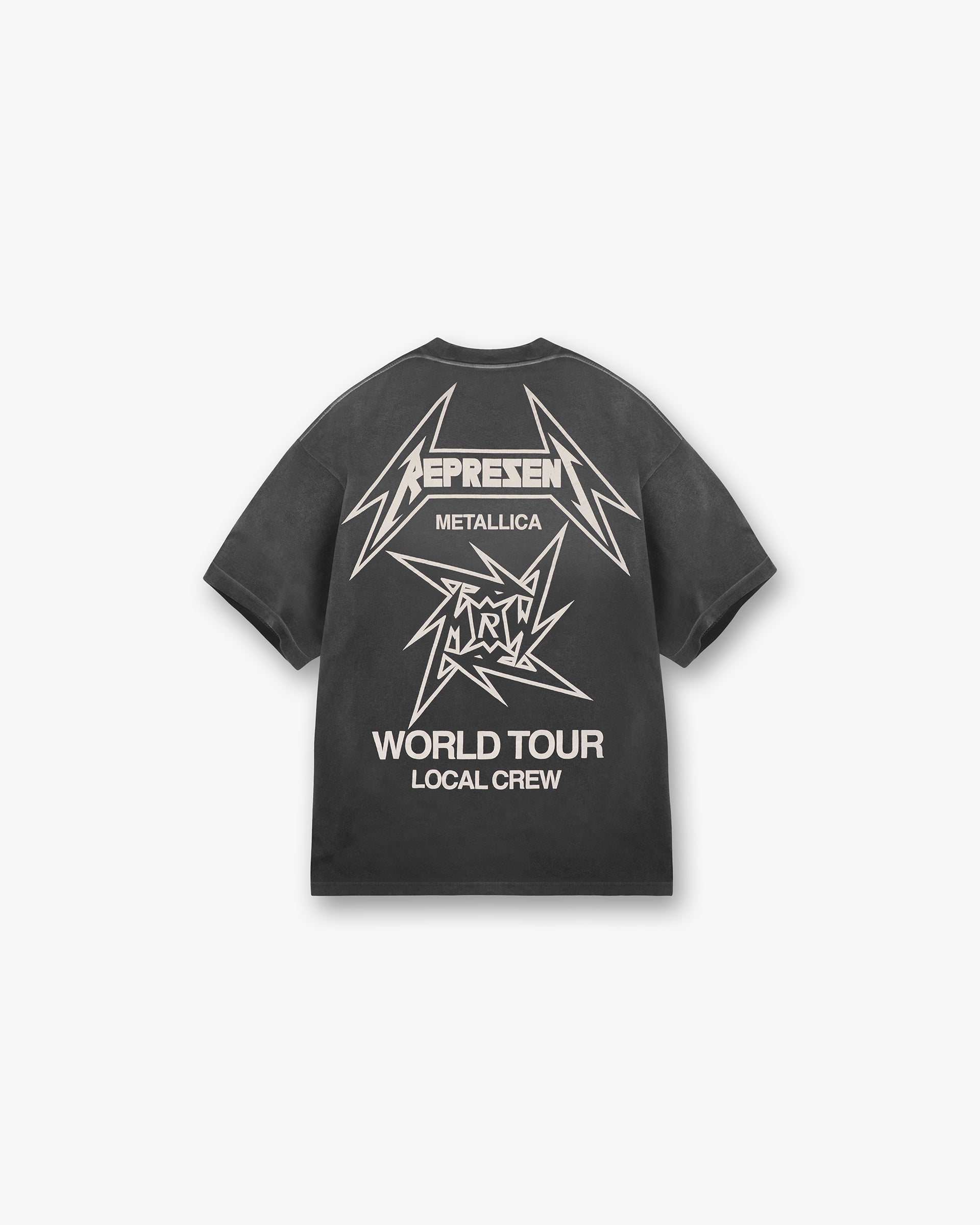 Represent X Metallica™️ Local Crew T-Shirt - Stained Black