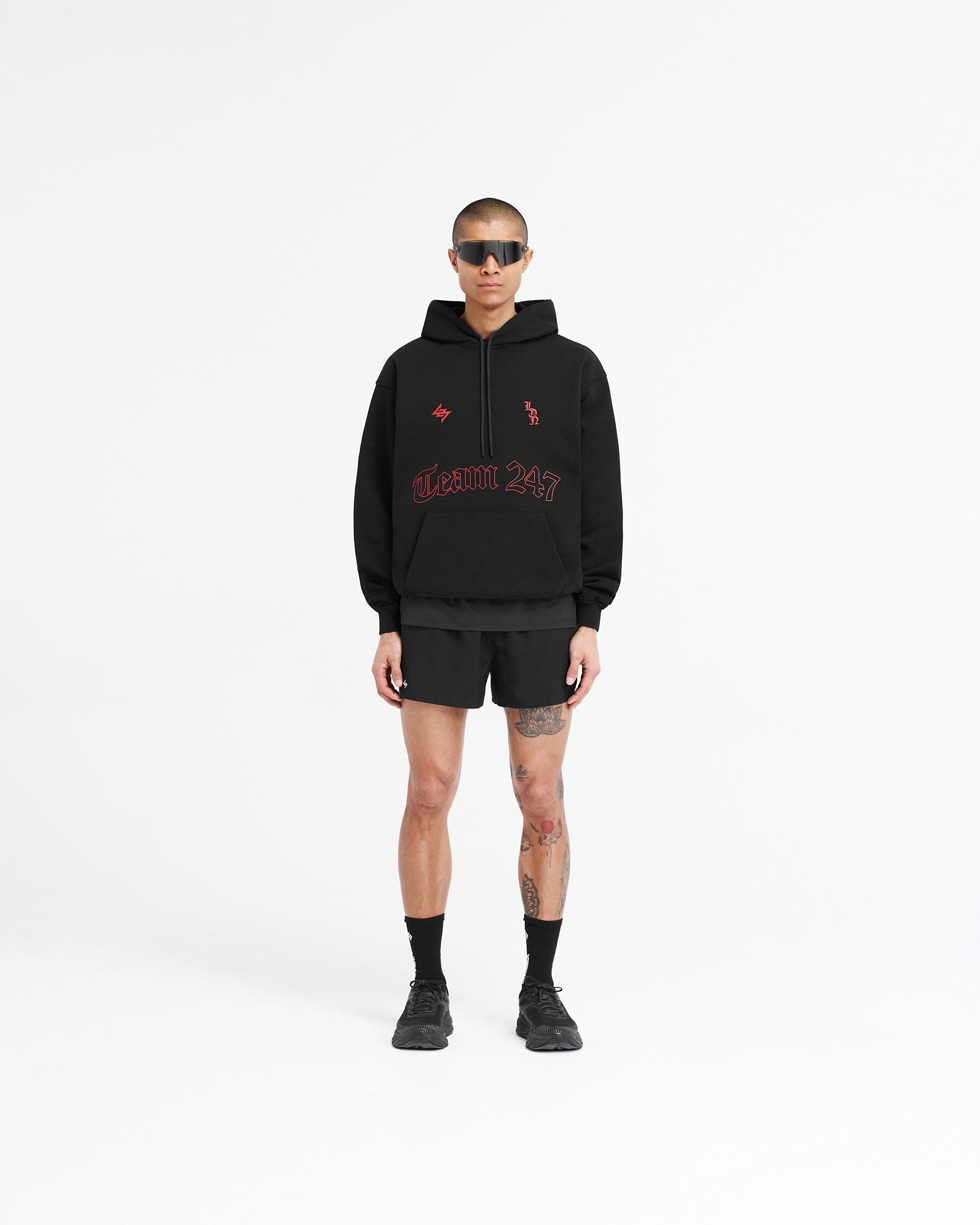 247 London Oversized Hoodie - Black