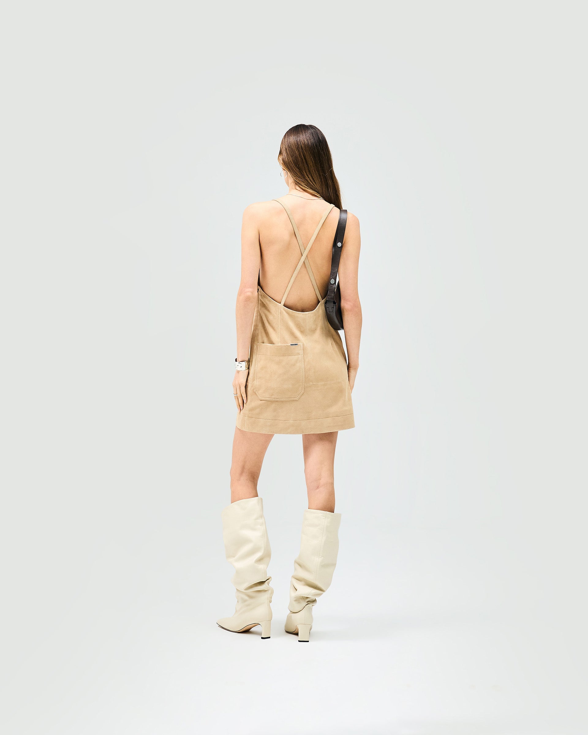 Fuel Mini Dress - Warm Taupe