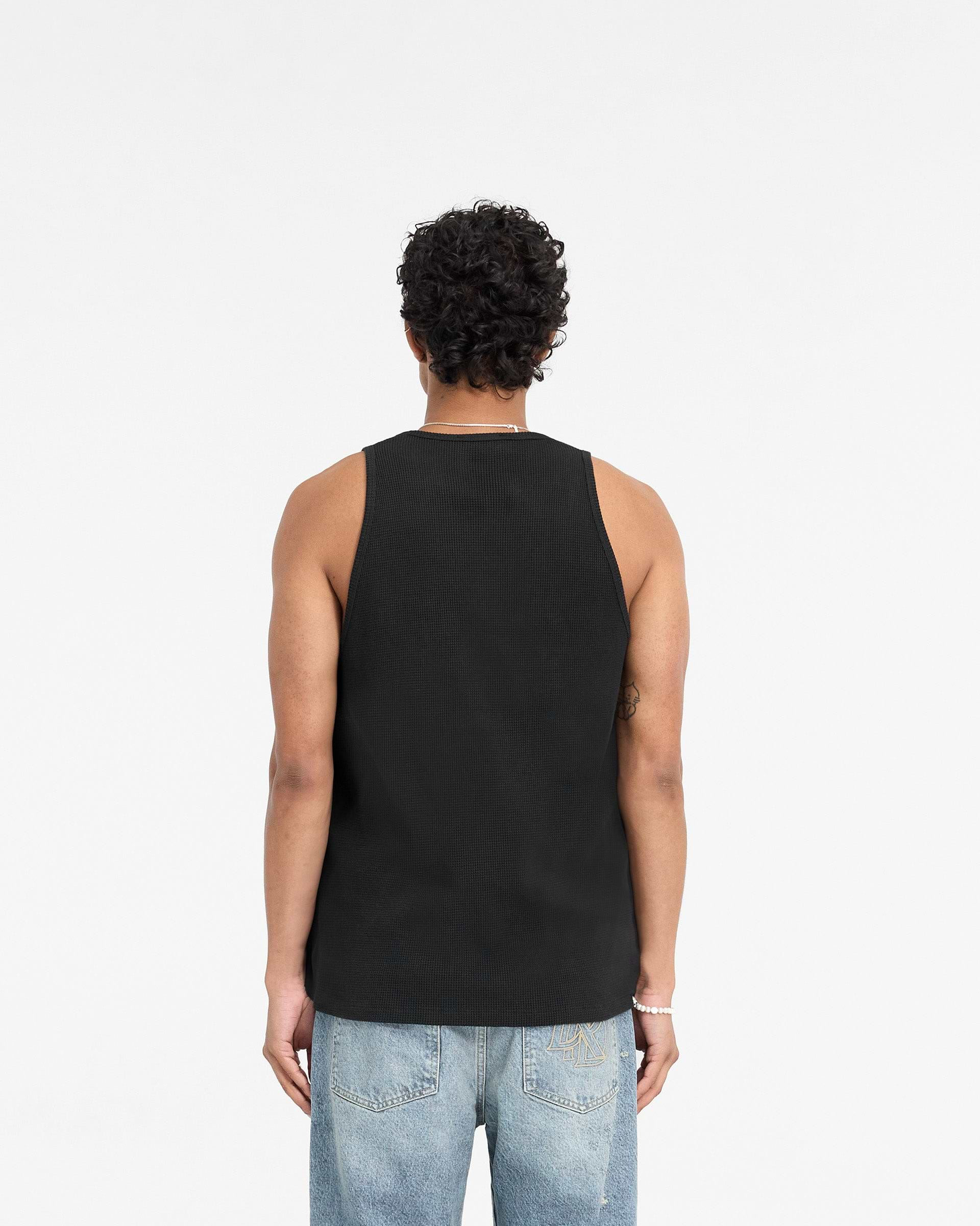 Represent X Duke + Dexter Ribbed Vest - Black