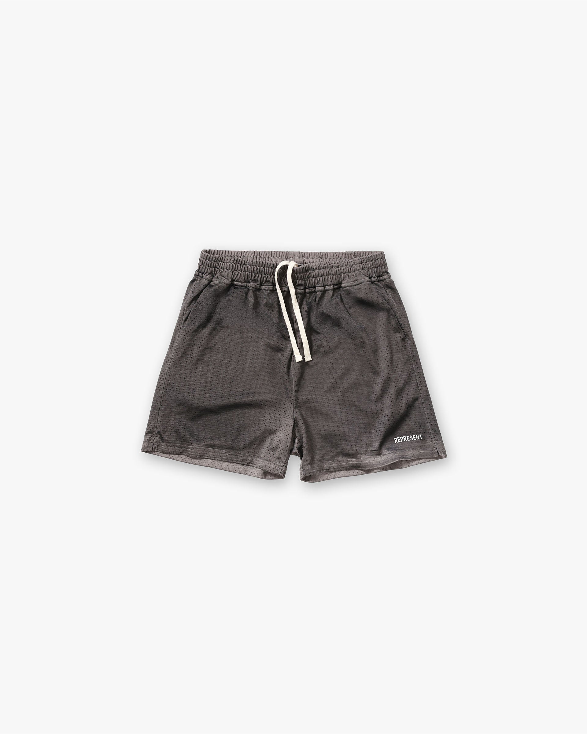 Washed Mesh Shorts - Vintage Grey