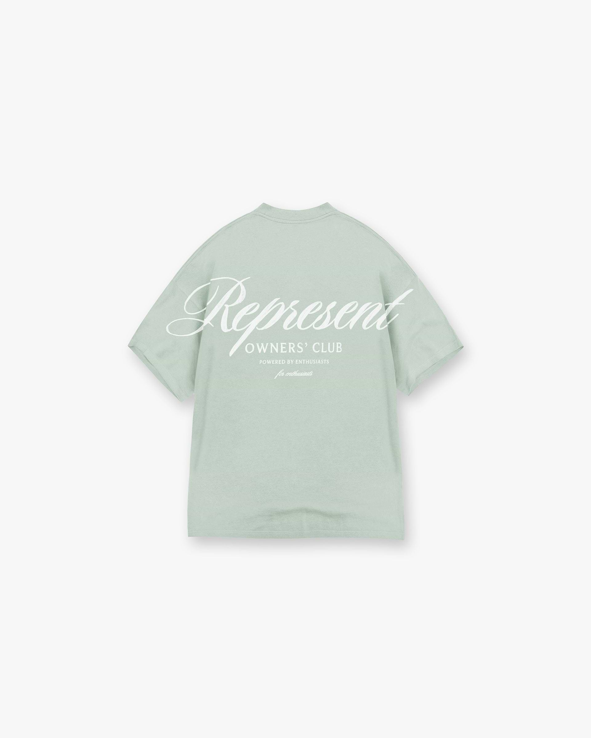 Represent X Ounass Owners Club Script T-Shirt - Lily Pad