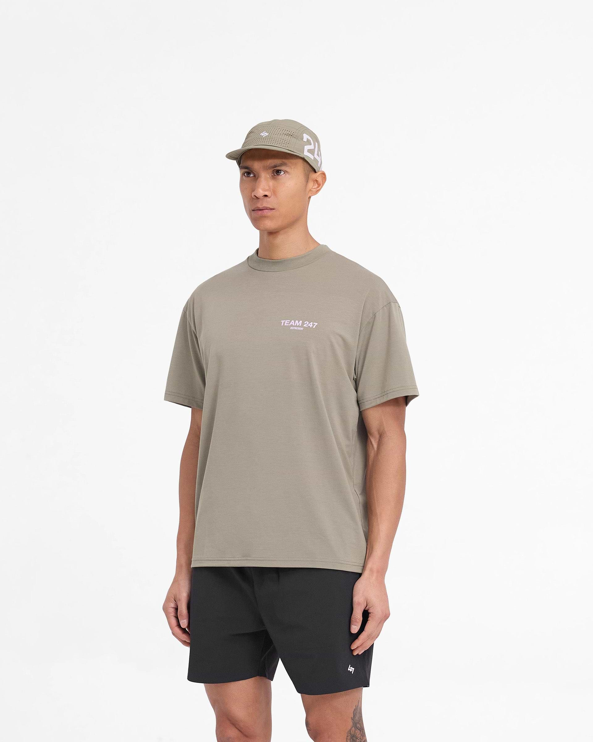 Team 247 Oversized T-Shirt - Khaki Lilac