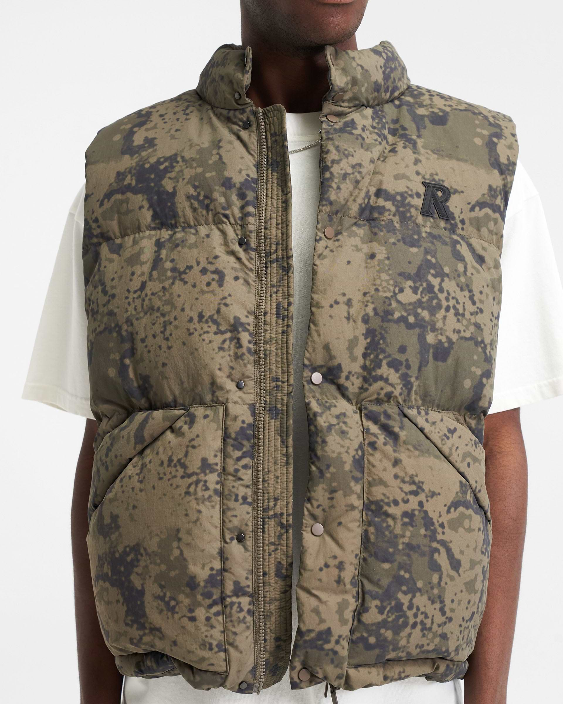 Puffer Gilet - Camo