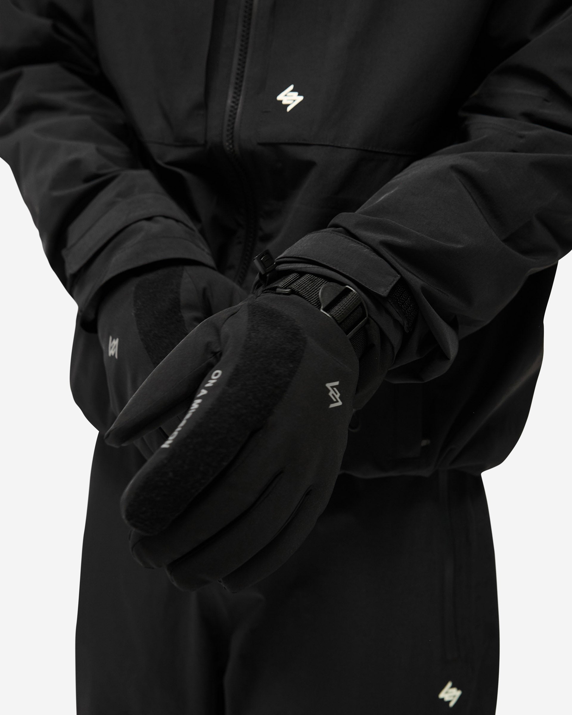 Black 247 Ski Gloves | 247 Ski Gloves Waterproof | REPRESENT