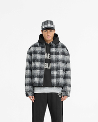 Flannel Check Overshirt - Jet Black