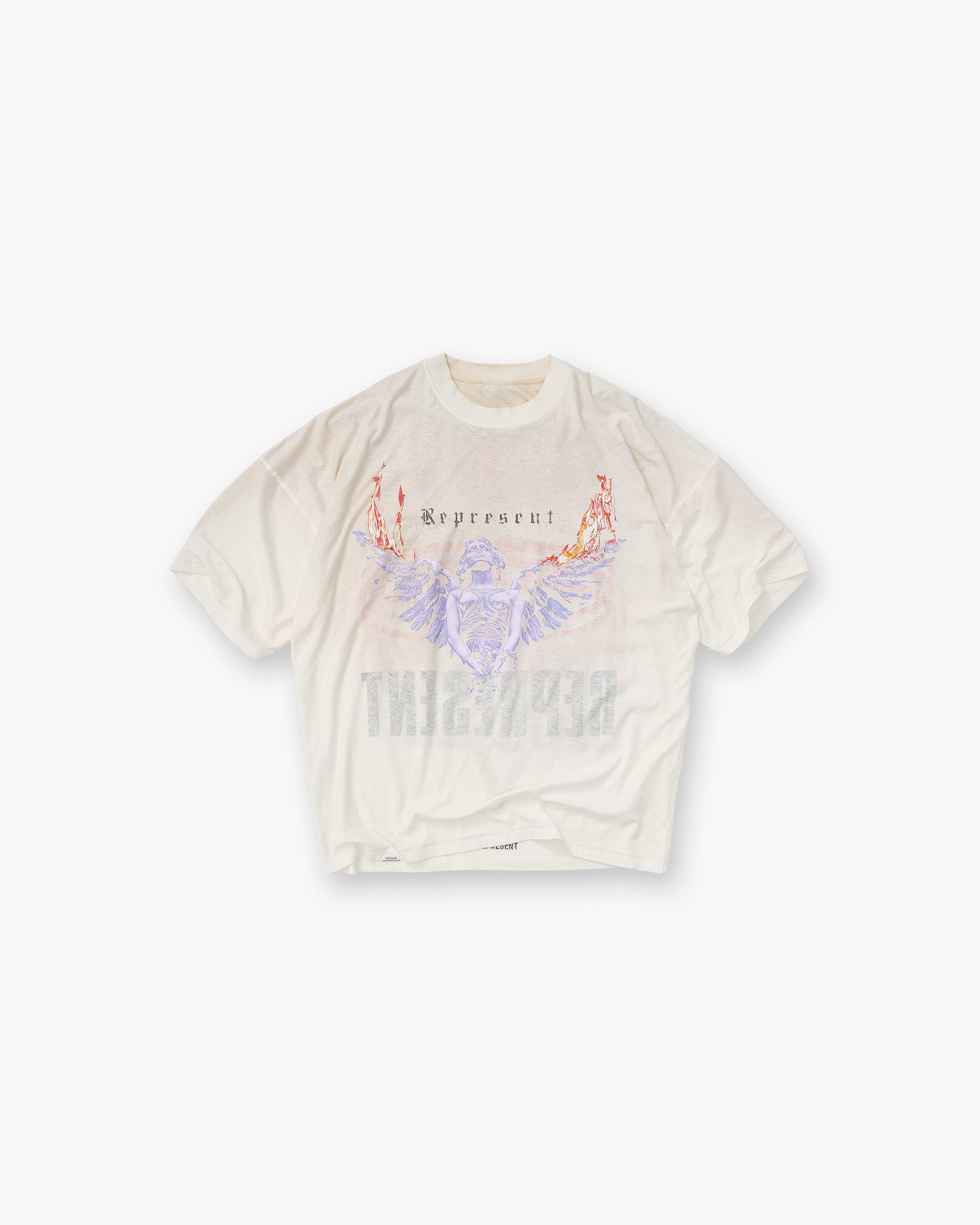 Flat White Reversible T-Shirt | Graphic T shirts | REPRESENT