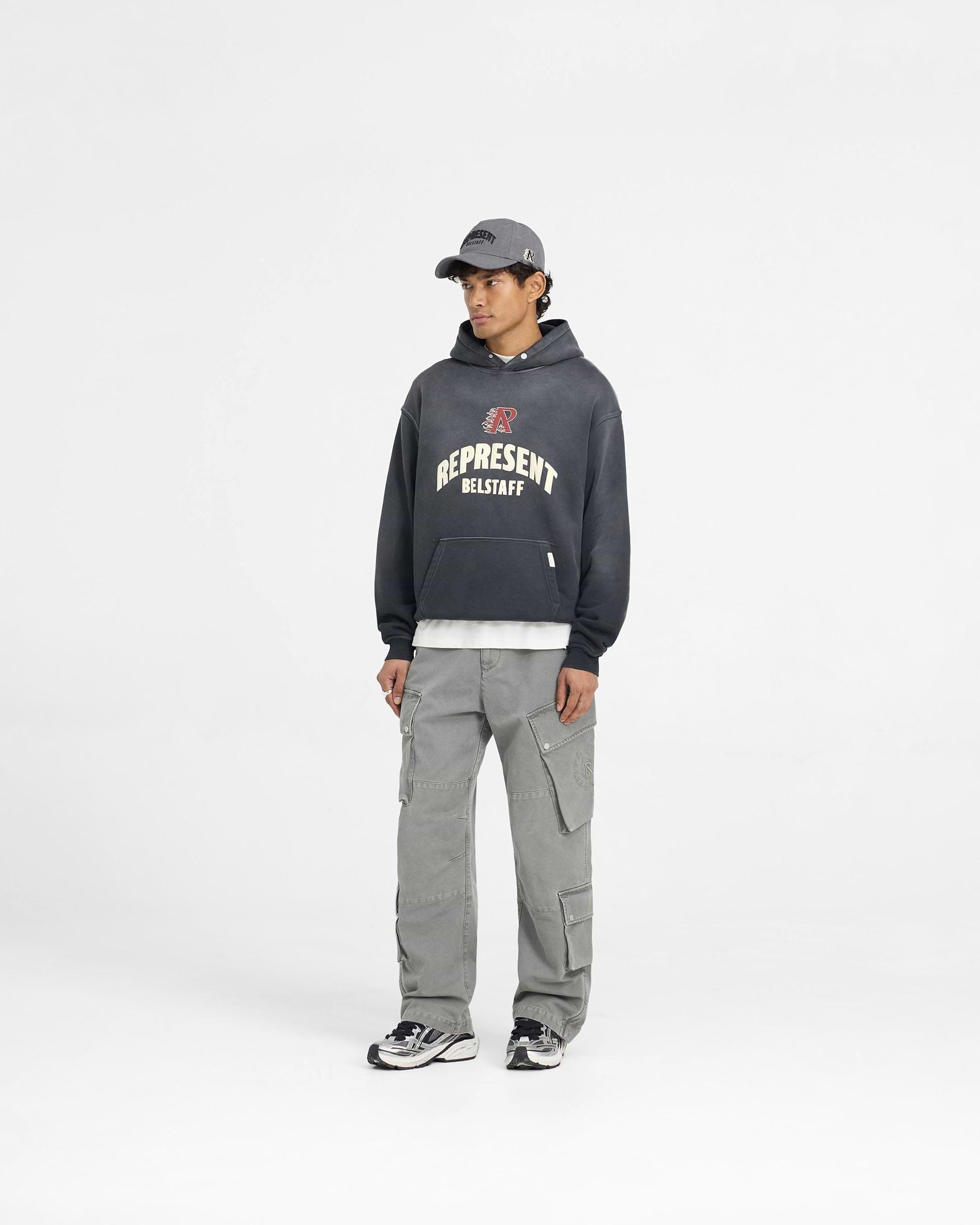 Represent X Belstaff Flame Phoenix Hoodie | Shadow | REPRESENT