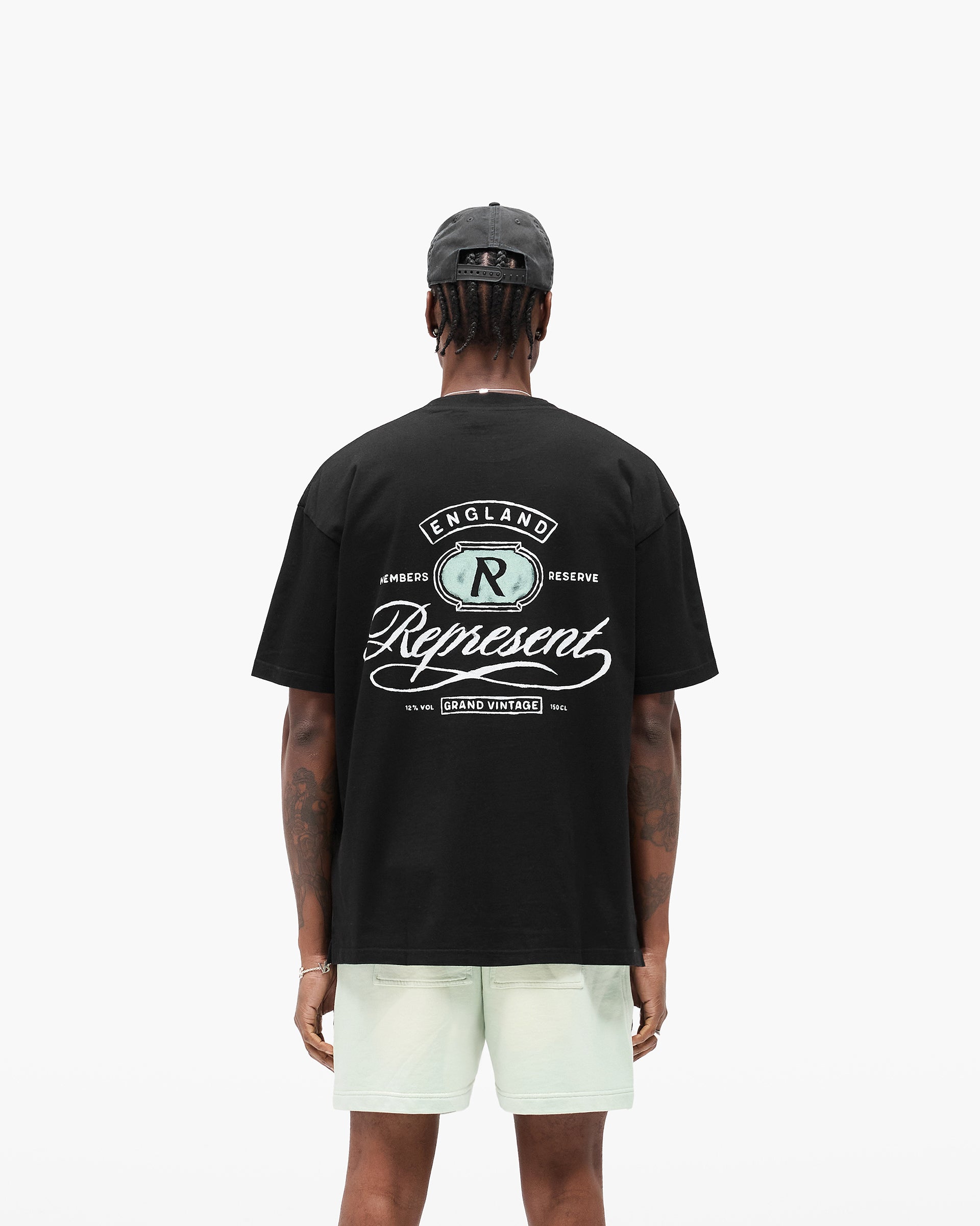 Grand Vintage Hand Drawn T-Shirt - Jet Black | REPRESENT Grand Vintage Hand Drawn T-Shirt - Jet Black | REPRESENT