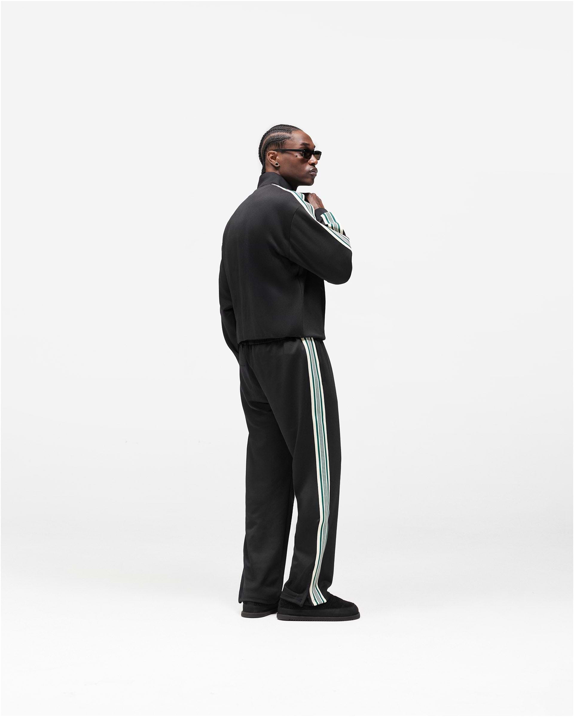 Jet Black Taped Track Pant | Mens Pants | REPRESENT