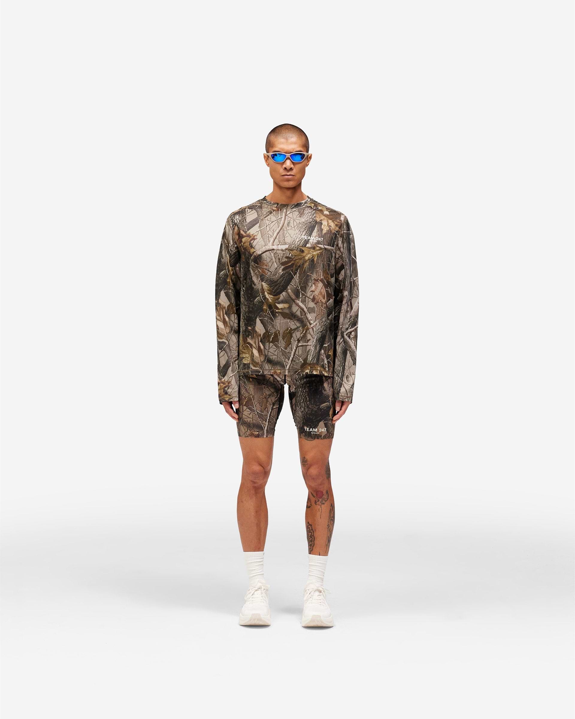 トップス WOODBLOCK LS MESH RUGGER SHIRT REAL TREE WOODBLOCK LS MESH RUGGER SHIRT REAL TREE CAMO/ORANGE (WB-25AW-003)