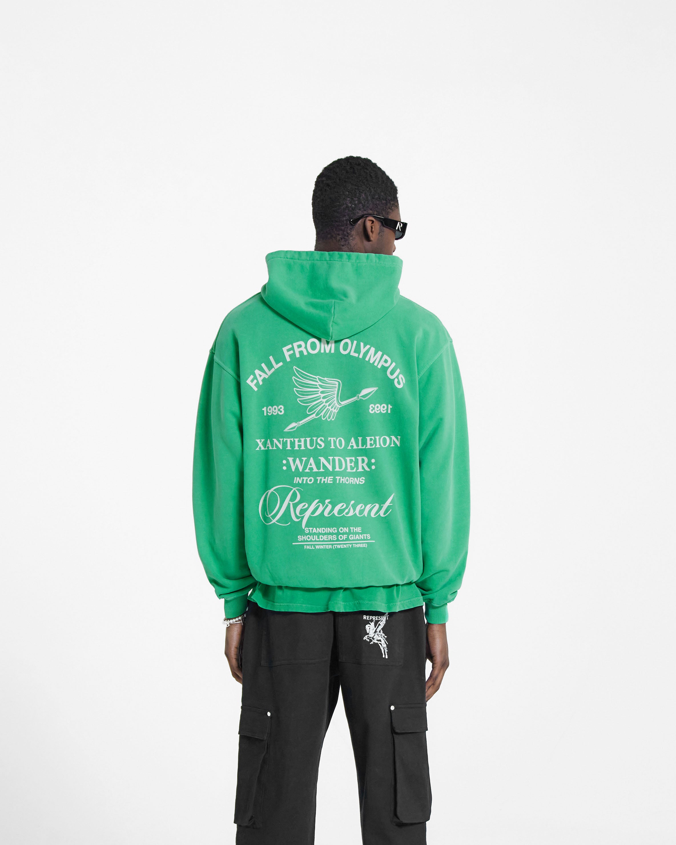 Fall From Olympus Hoodie - Island Green