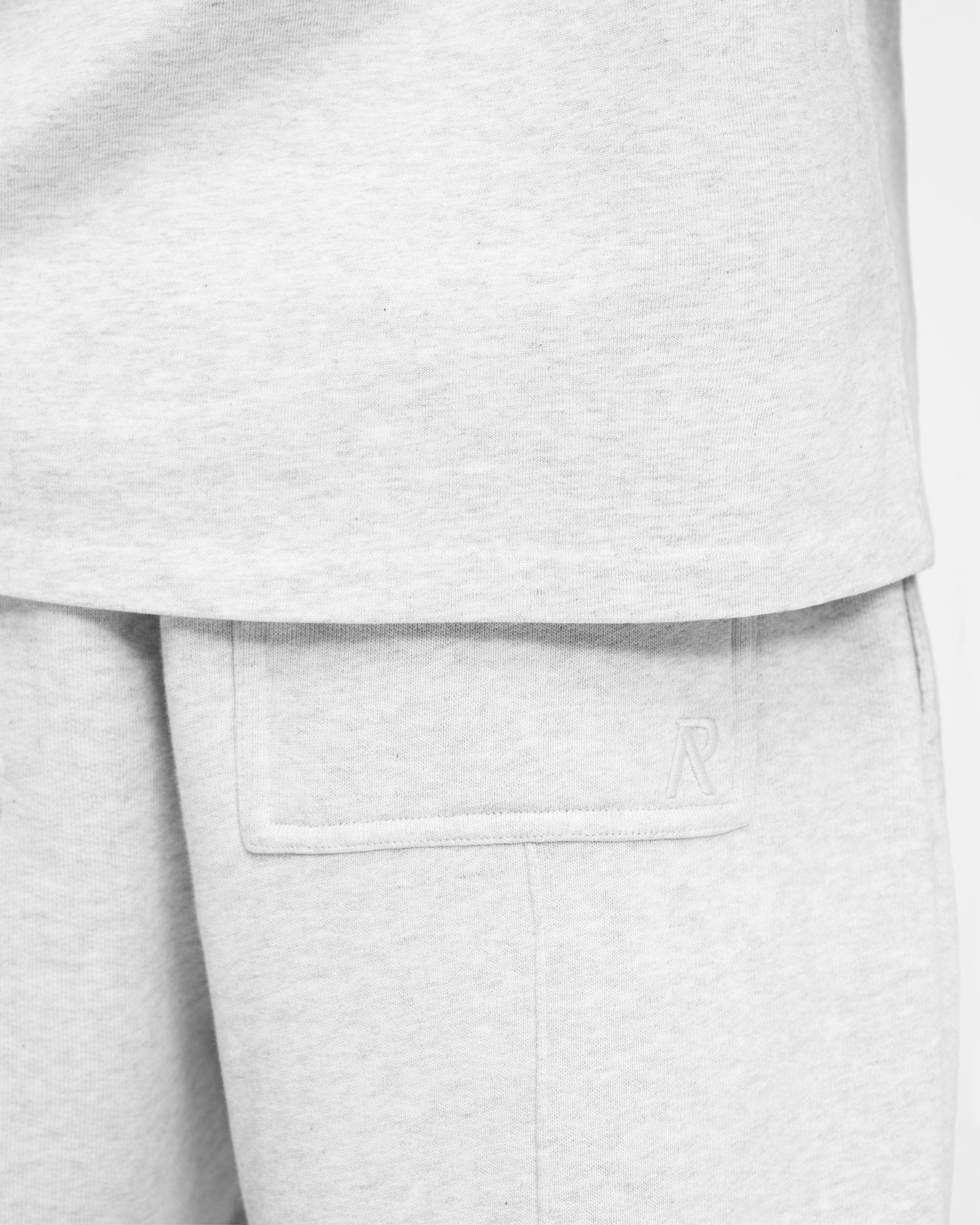 Heavyweight Initial Sweatpants - Ice Grey Marl