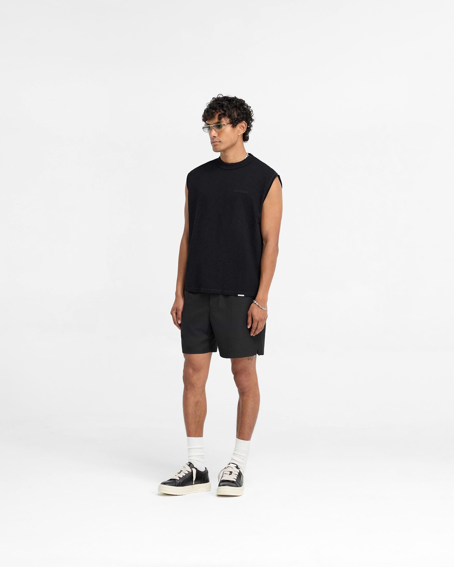 Slub Tank - Jet Black