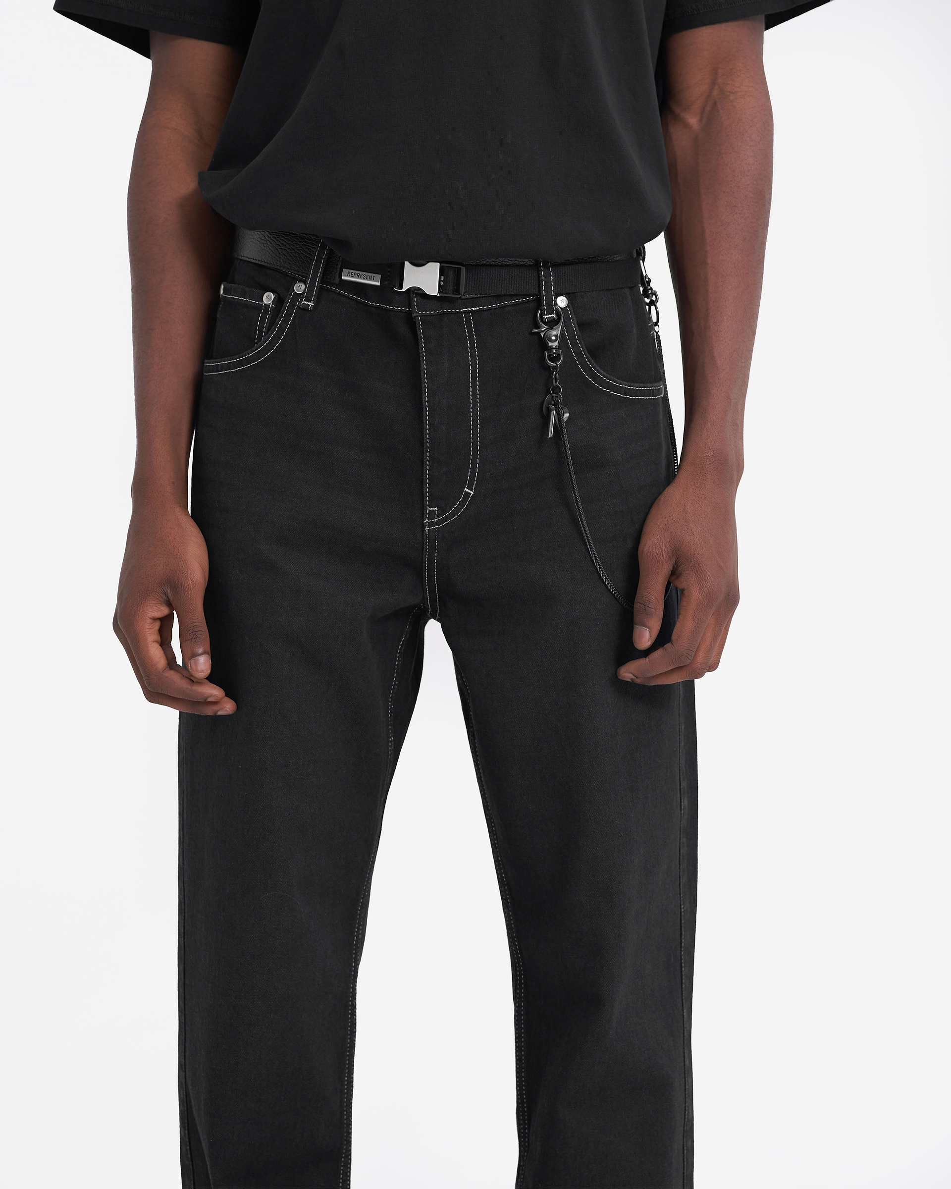 R2 Split Denim - Black