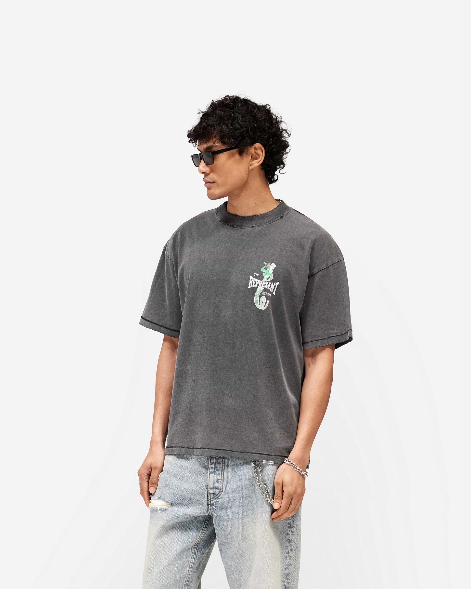 Viper Room Dice T-Shirt Vintage Grey | Oversized Cotton Tee