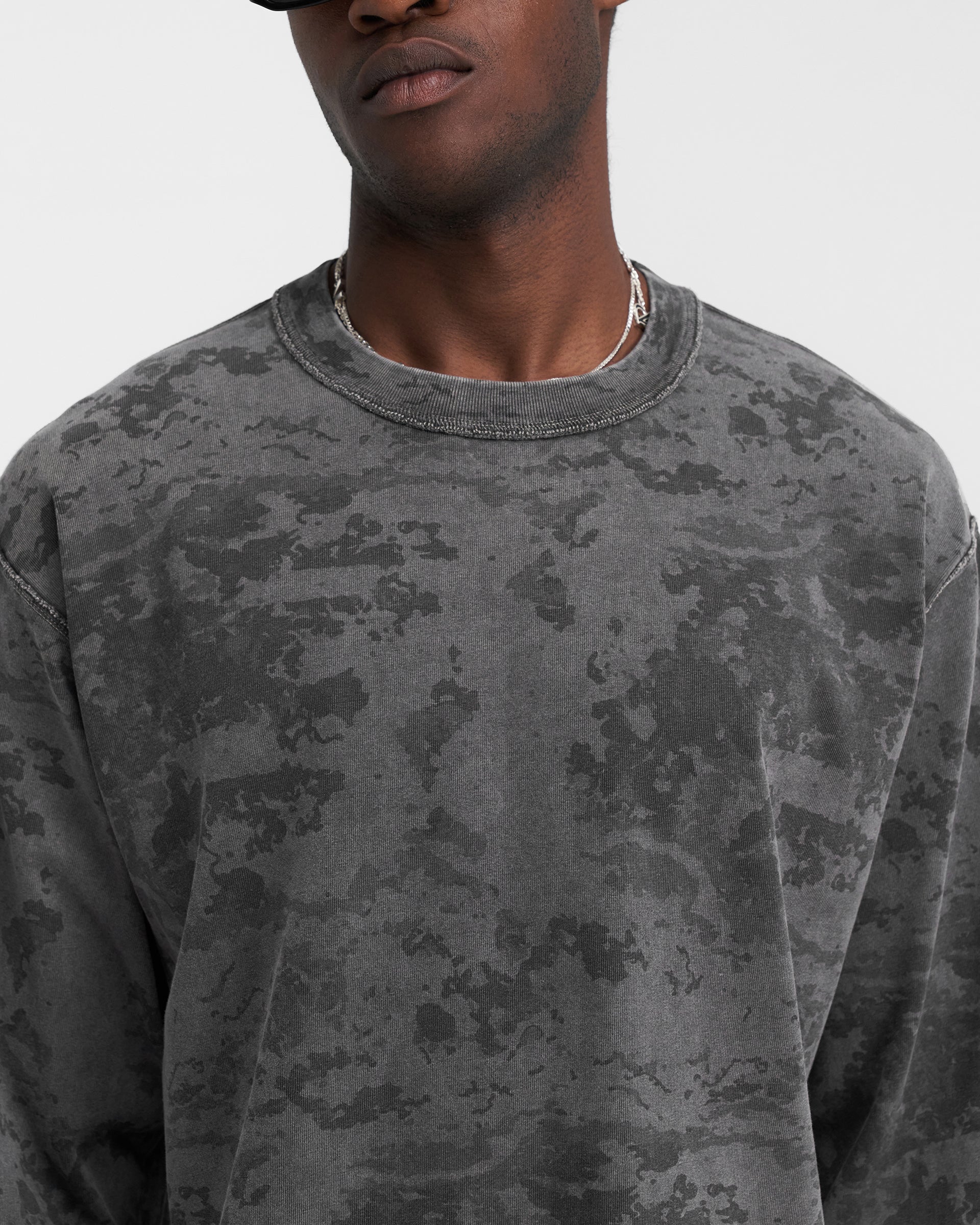 Heavyweight Initial Long Sleeve T-Shirt - Fade Out Camo