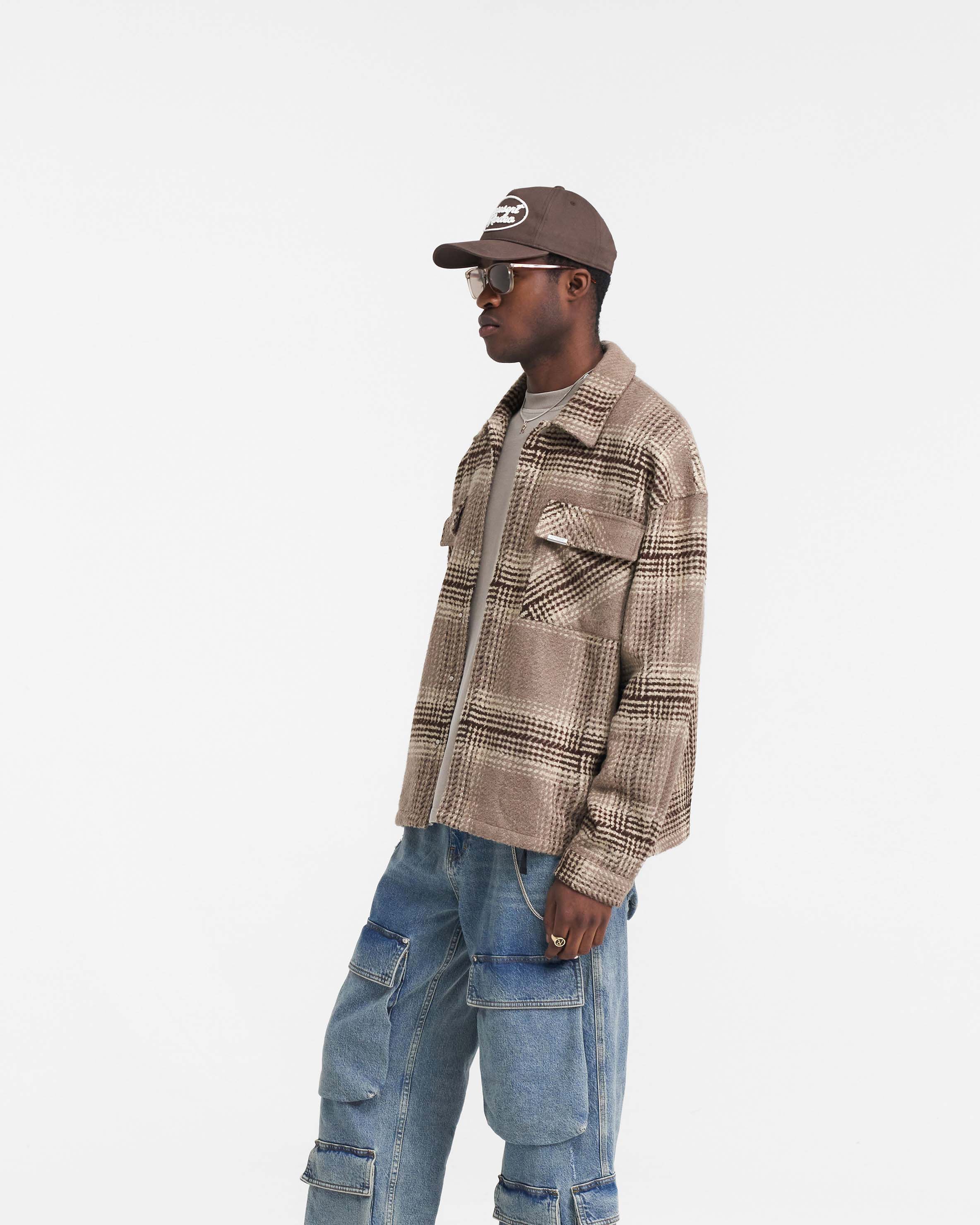 Represent Flannel Shirt - Brown Check