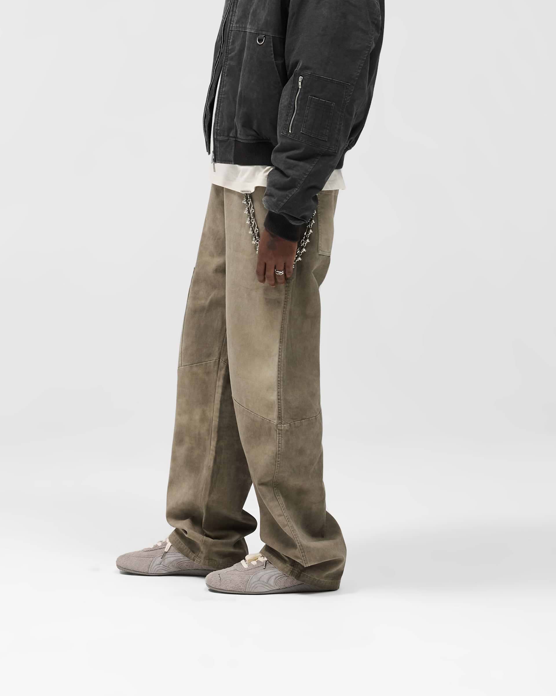 Cotton Workwear Pant - Dark Olive