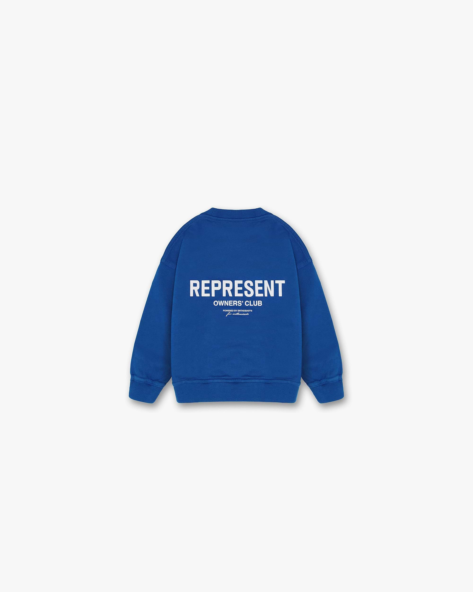 Represent Mini Owners Club Sweater | Cobalt Sweaters Owners Club | Represent Clo