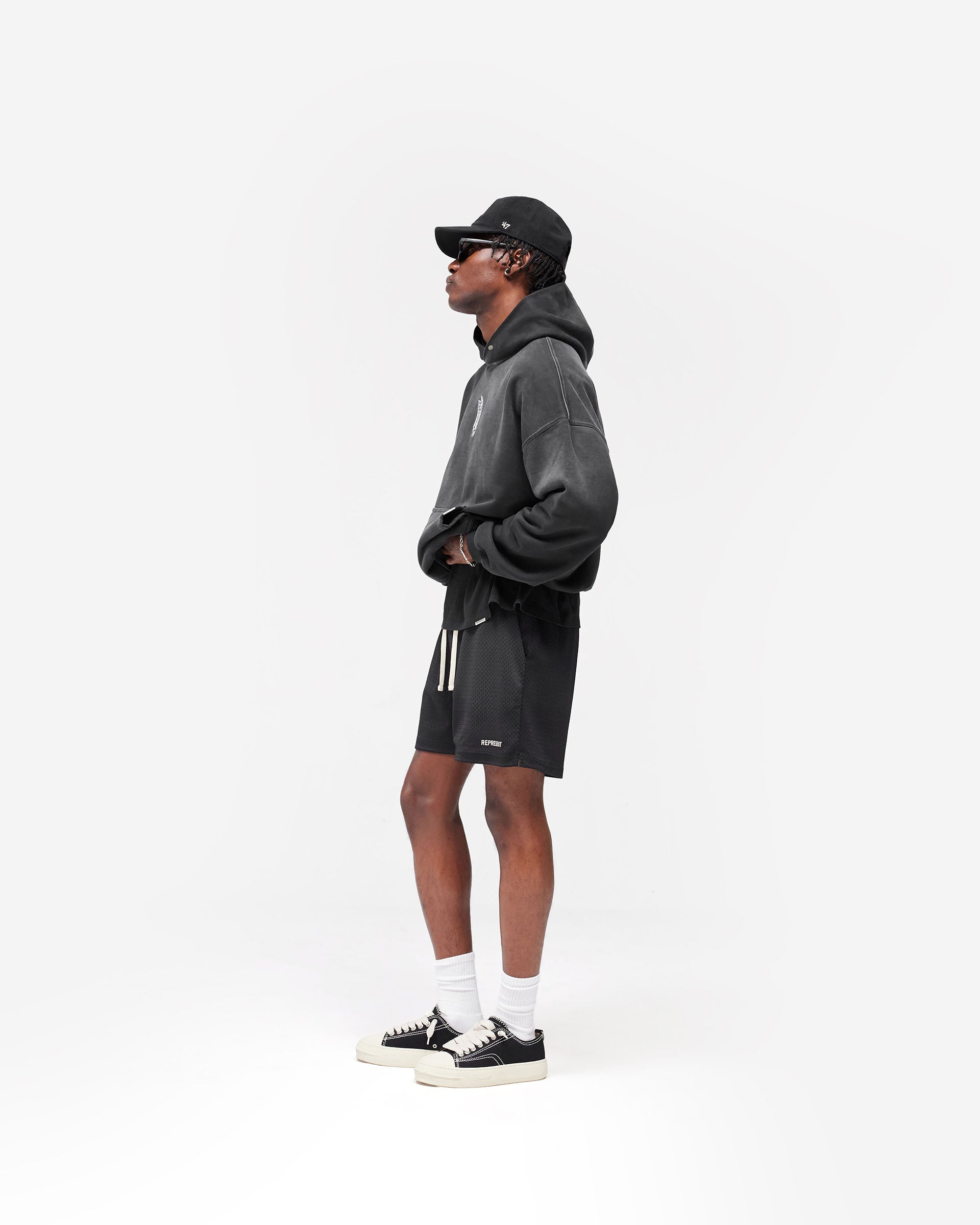 NFL Shield x Represent Hoodie - Stained Black