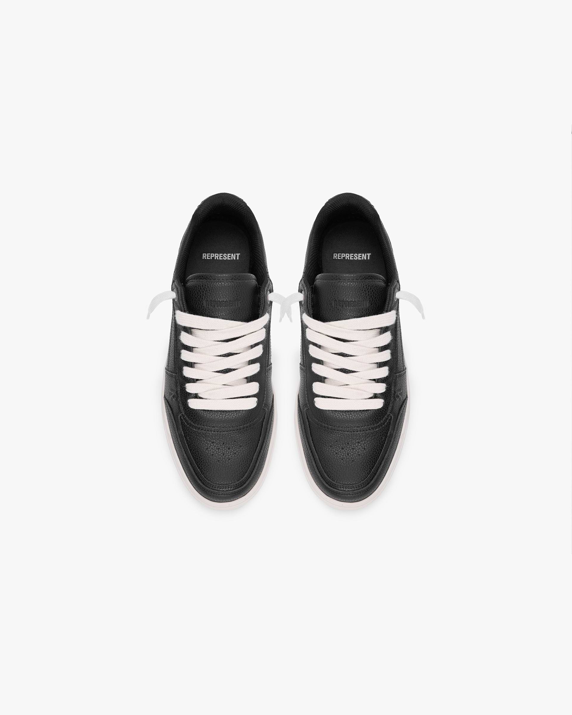 【関税込み】Represent ブラック Initial スニーカー Initial Sneaker | Leather | Black | REPRESENT