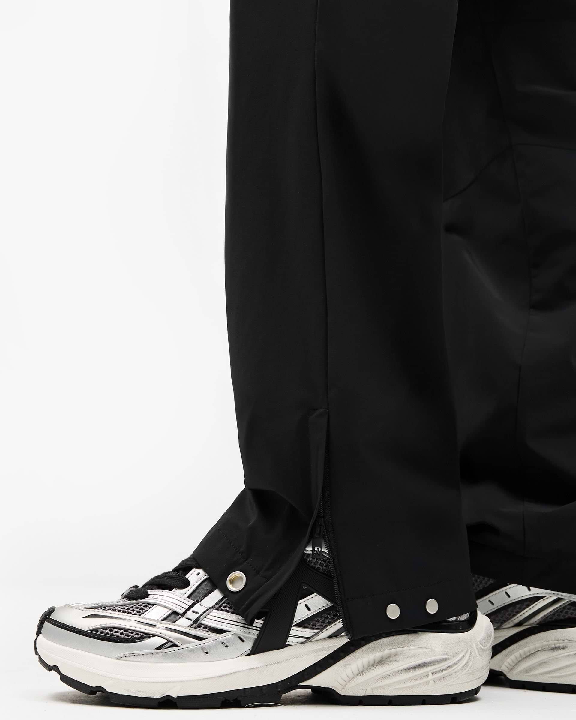 Initial Nylon Track Pant - Black