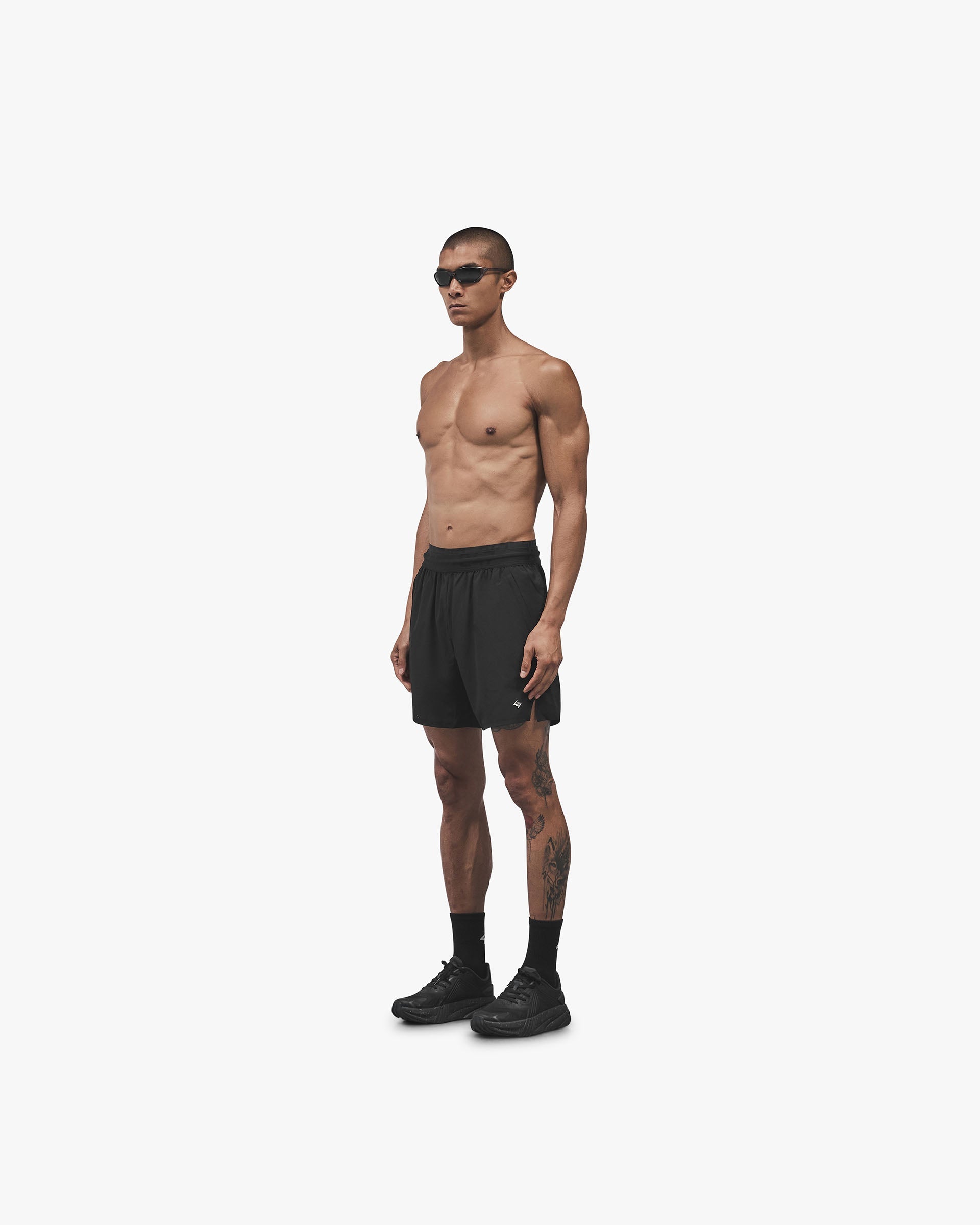 【optstuff】'CREW SHORTS' BLACK 247 Trail Shorts Black | Gym & Running shorts | REPRESENT