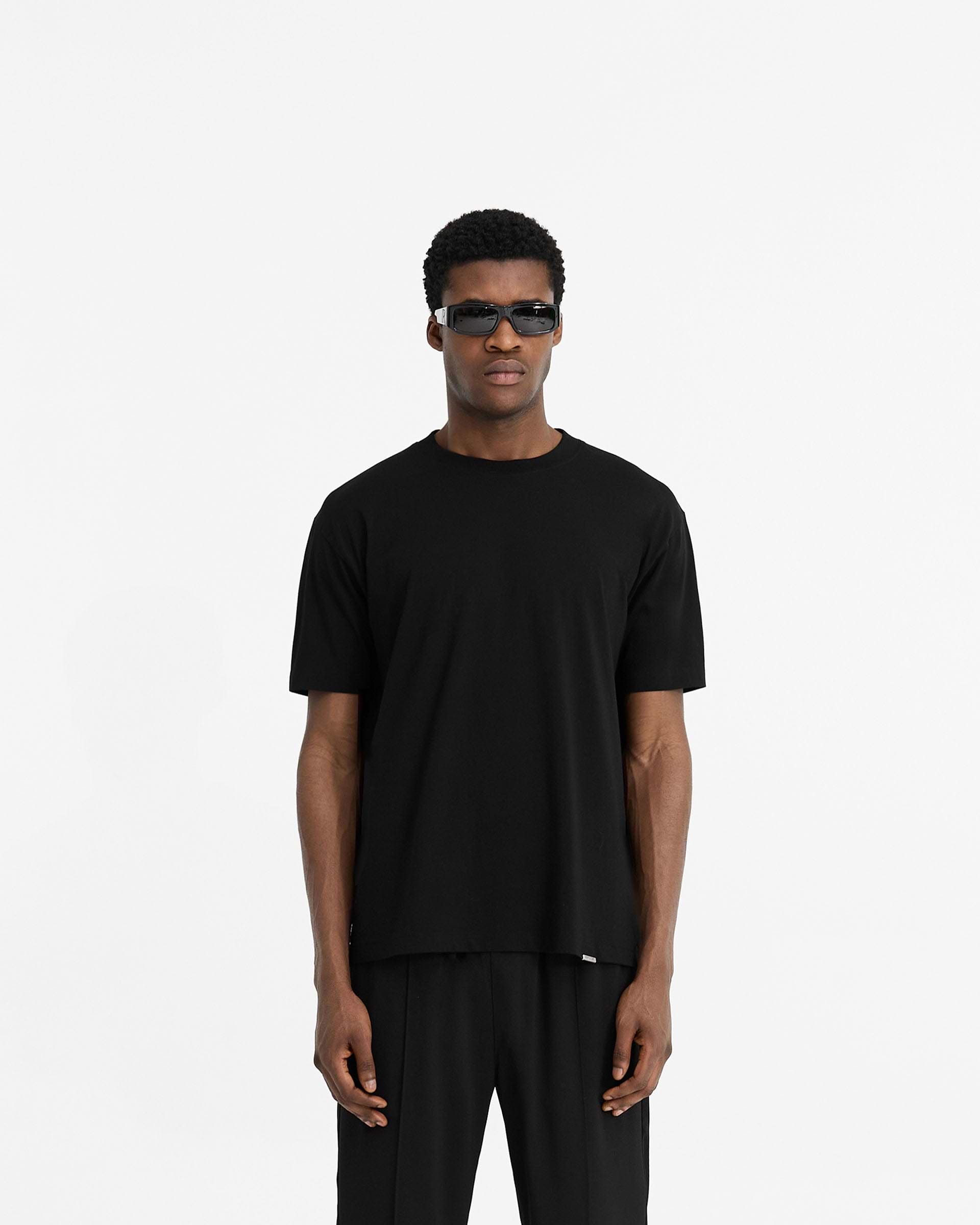 2 x Initial T-Shirt - Black & Ice Grey Marl