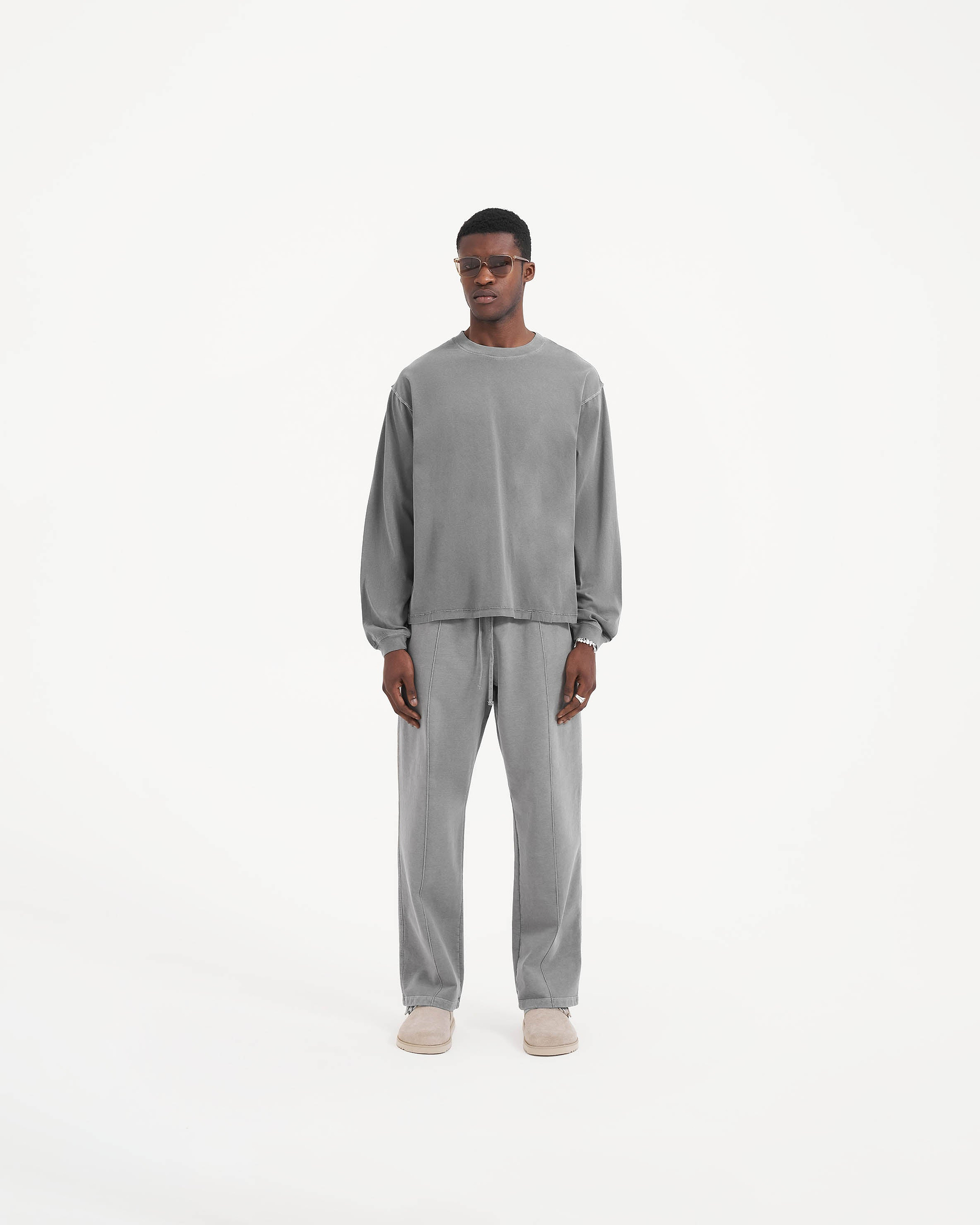 Initial Long Sleeve T-Shirt - Ultimate Grey