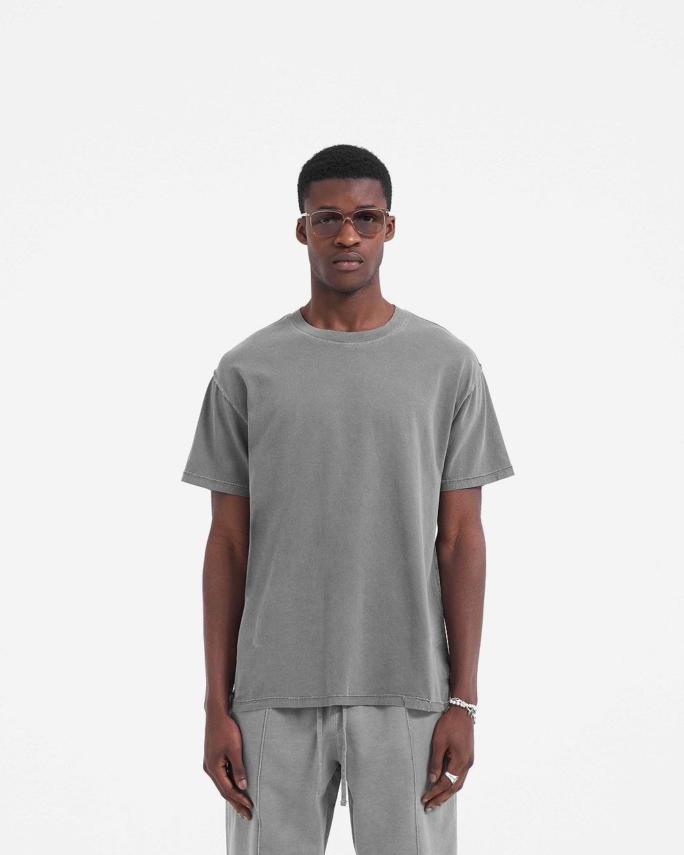 Initial T-Shirt | Grey | REPRESENT CLO