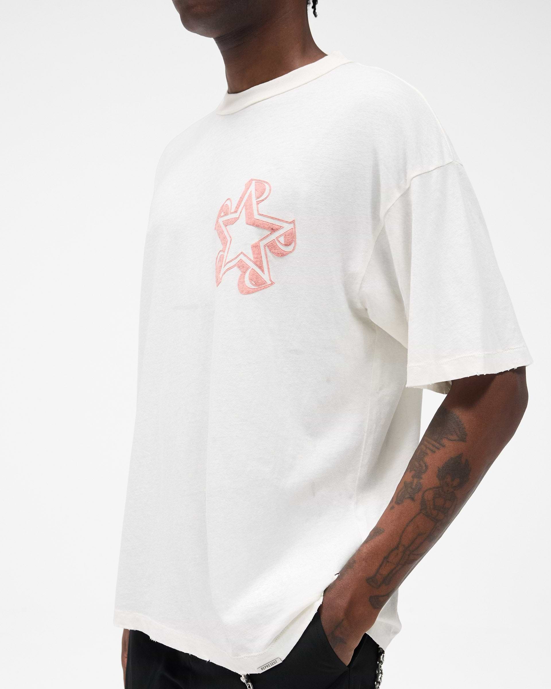 Initial Star White T-shirt | Mens T-shirt | REPRESENT